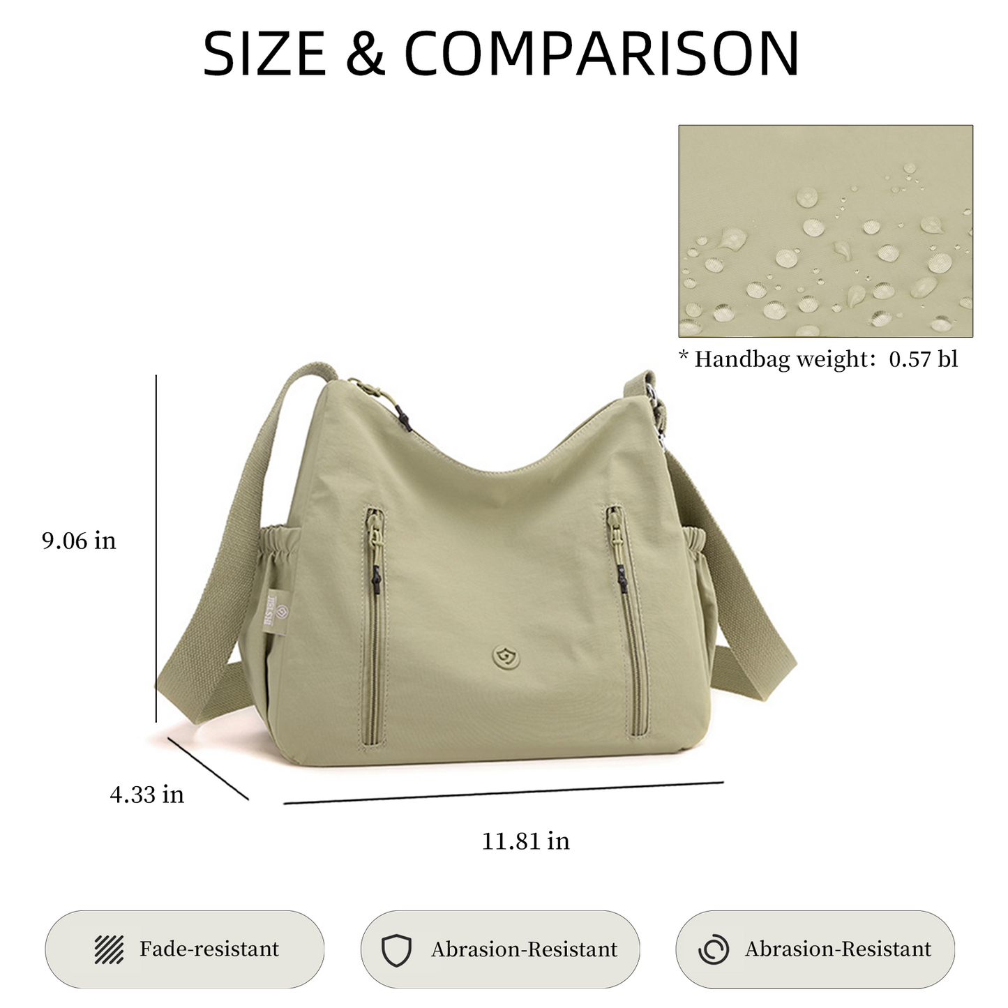 Xpurse Nylon Multifunctional Portable Crossbody Bag