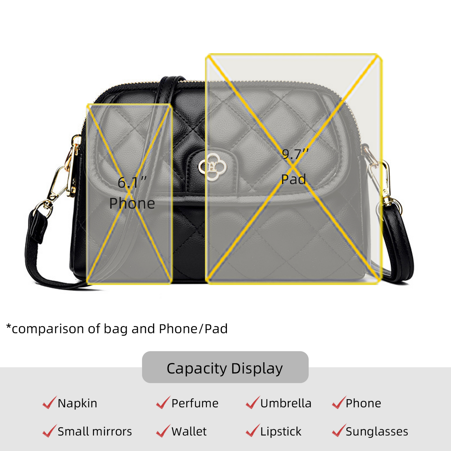 Xpurse Vintage Square Commuter Shoulder Bag