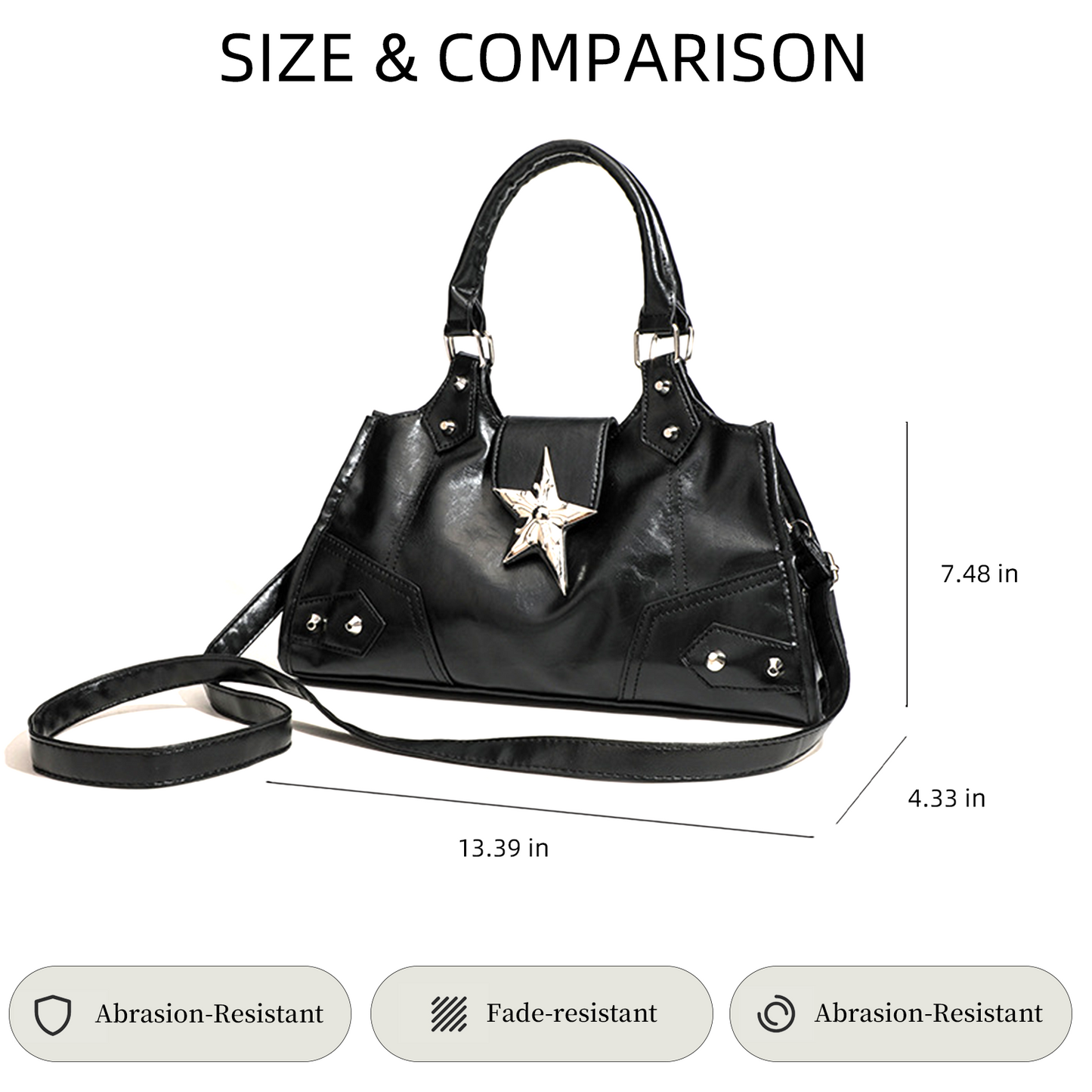 Xpurse Vintage Biker Soft Shoulder Bag