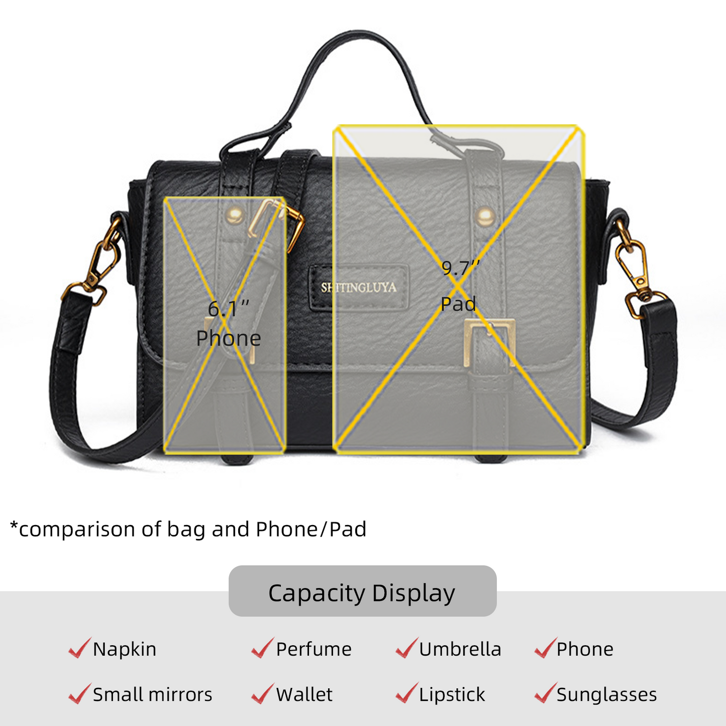 Xpurse  Vintage PU Postman Crossbody Bag