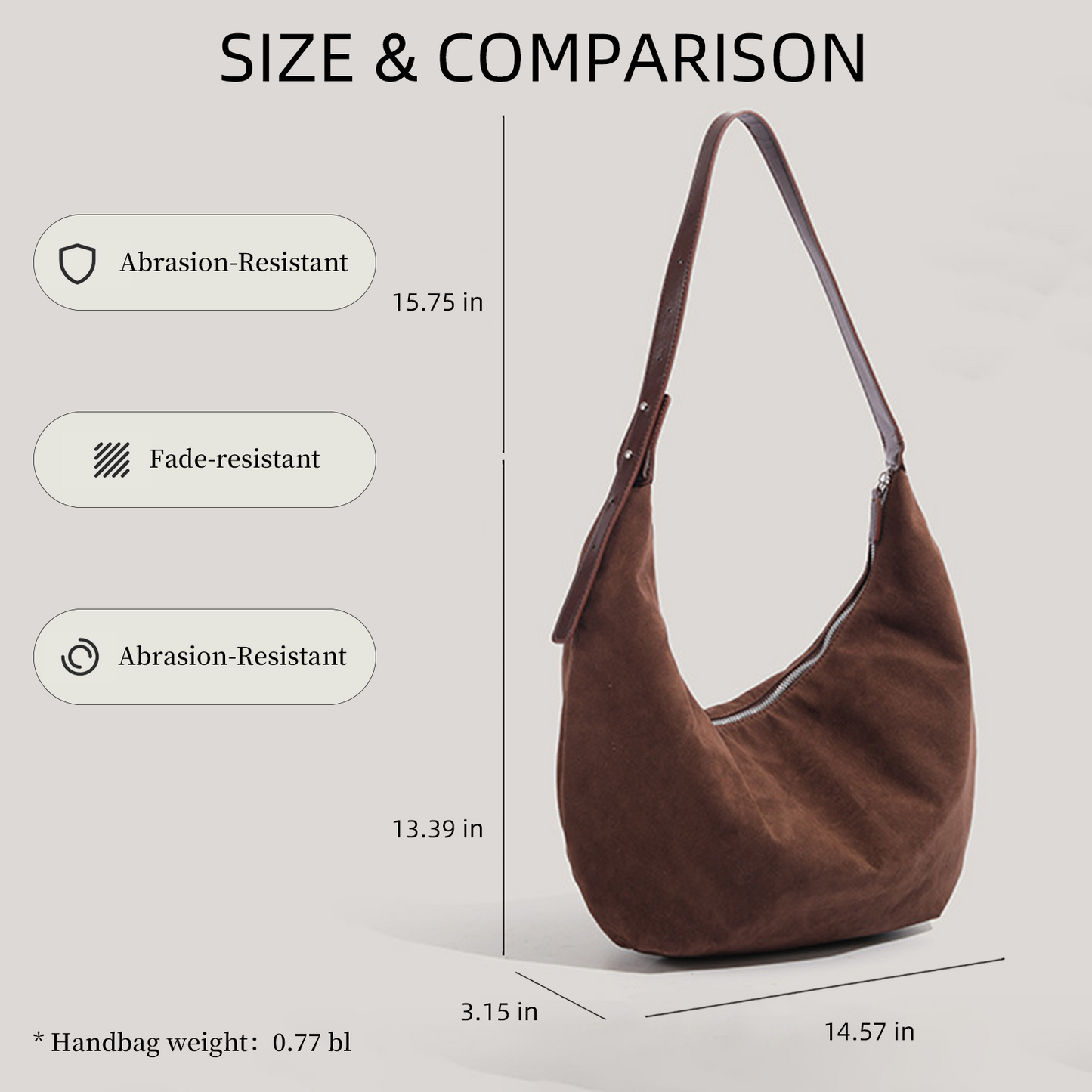 Xpurse Retro Texture Stylish Shoulder Bag