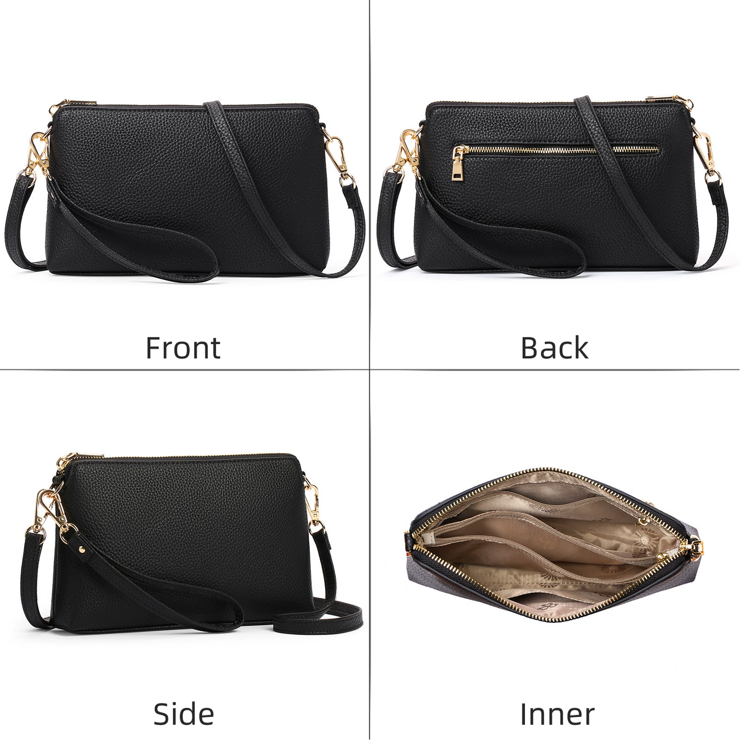 Xpurse Women's Lightweight Shoulder Bag, Leather Wallet