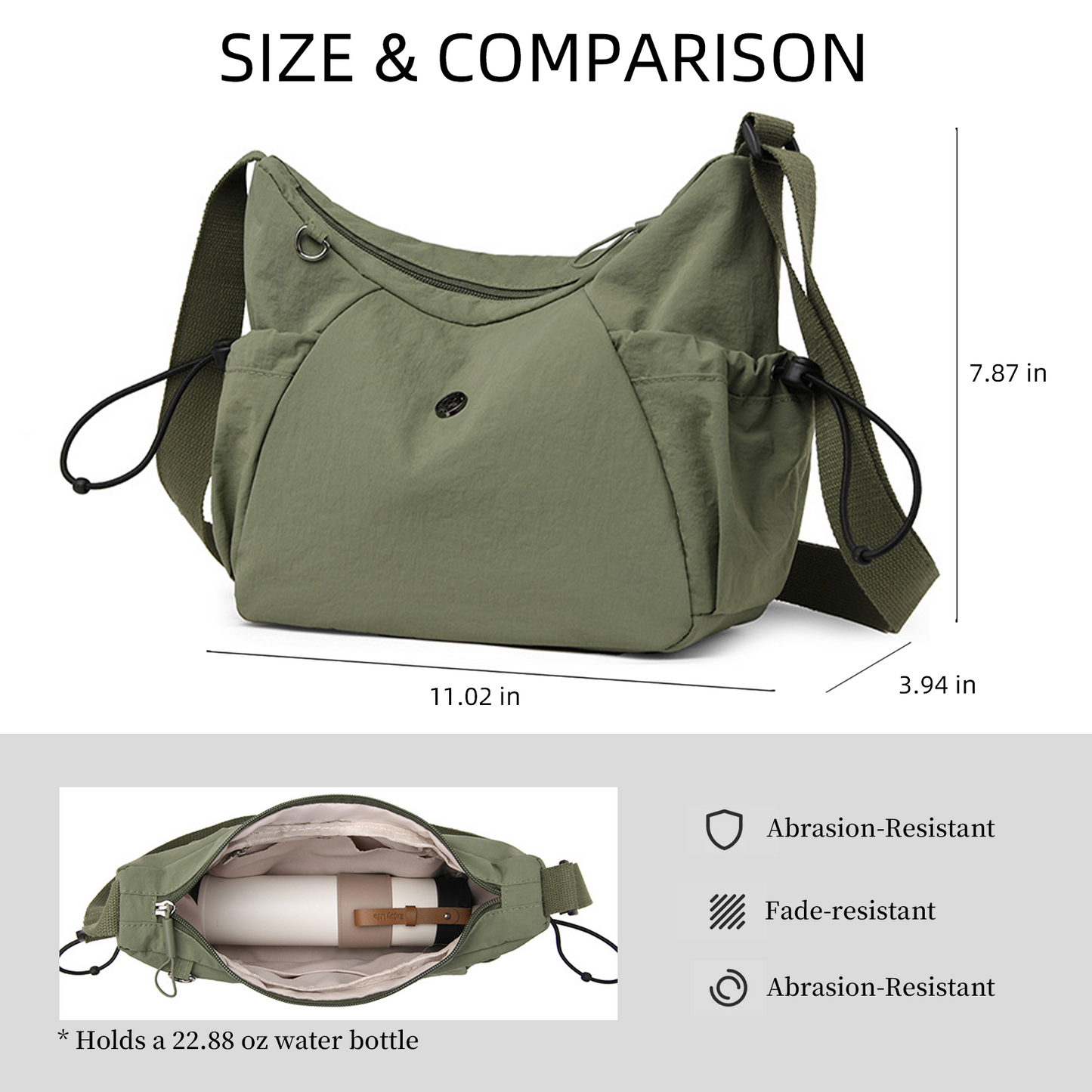 Xpurse Sporty Casual Multifunctional Crossbody Bag