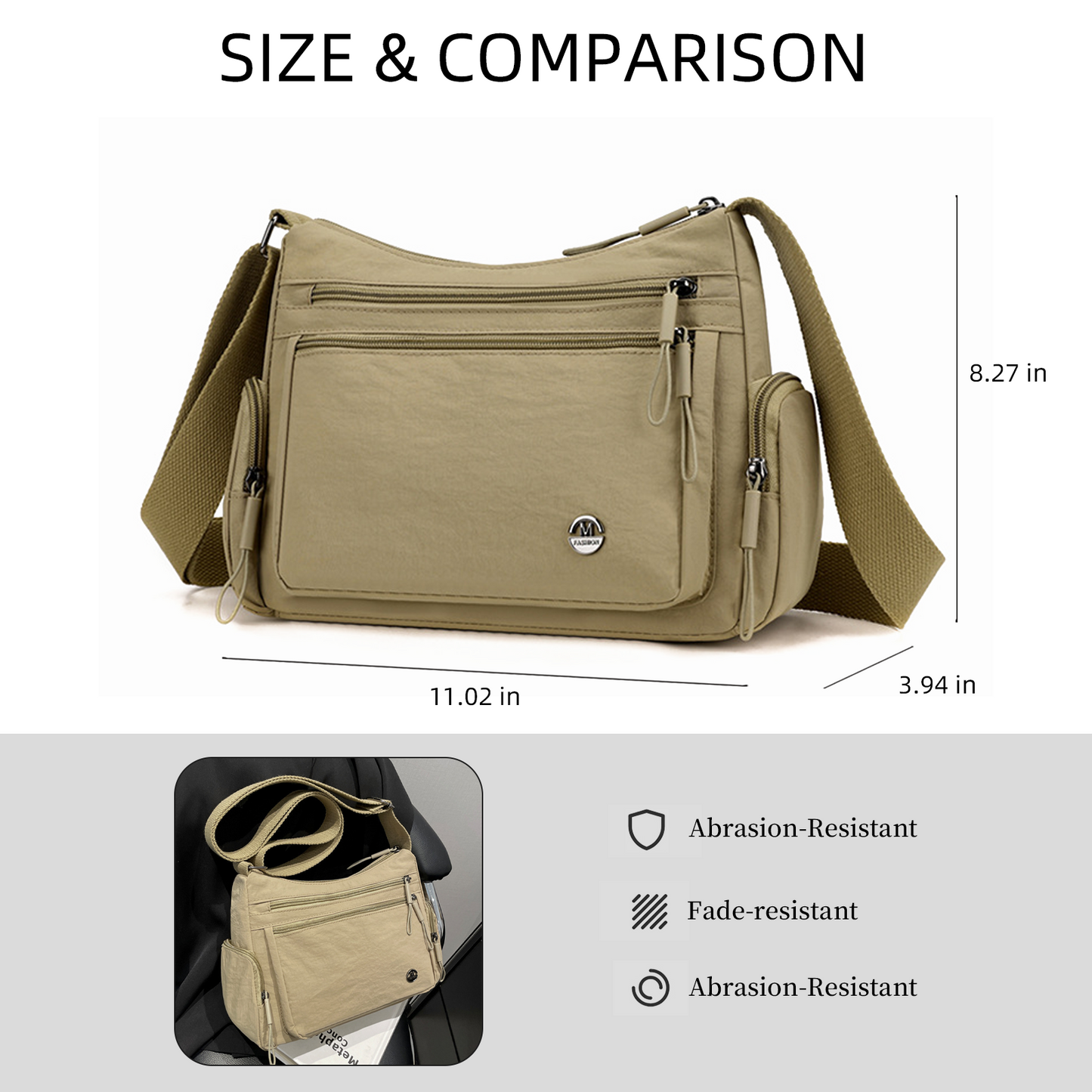 Xpurse Multi-Compartment Sports Commuter Cross-body Bag
