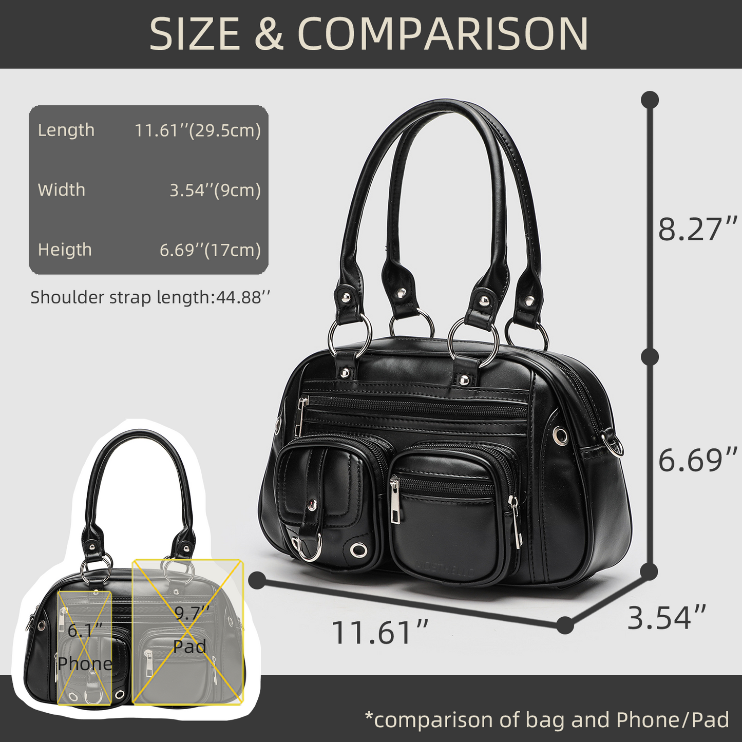 Xpurse Stylish Shoulder Bag, Casual Bowling Bag