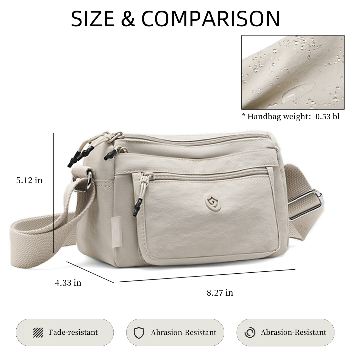 Xpurse Ultra-Light and Simple Multi-Pocket Crossbody Bag