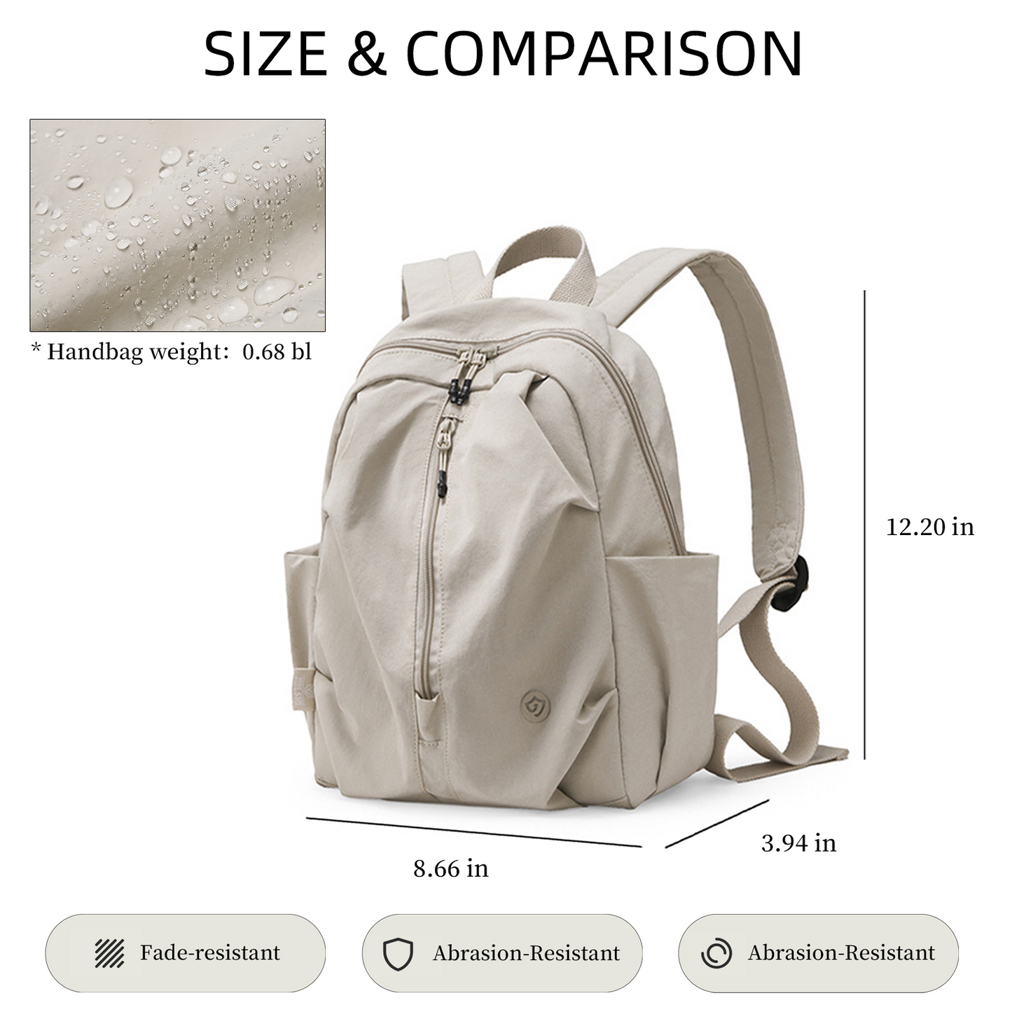Xpurse Solid Color Multifunctional Simple Backpack