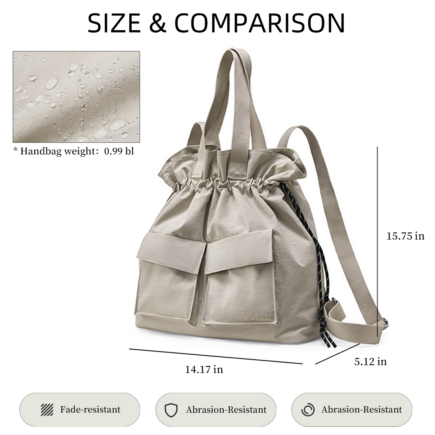 Xpurse Drawstring Simple Casual Backpack