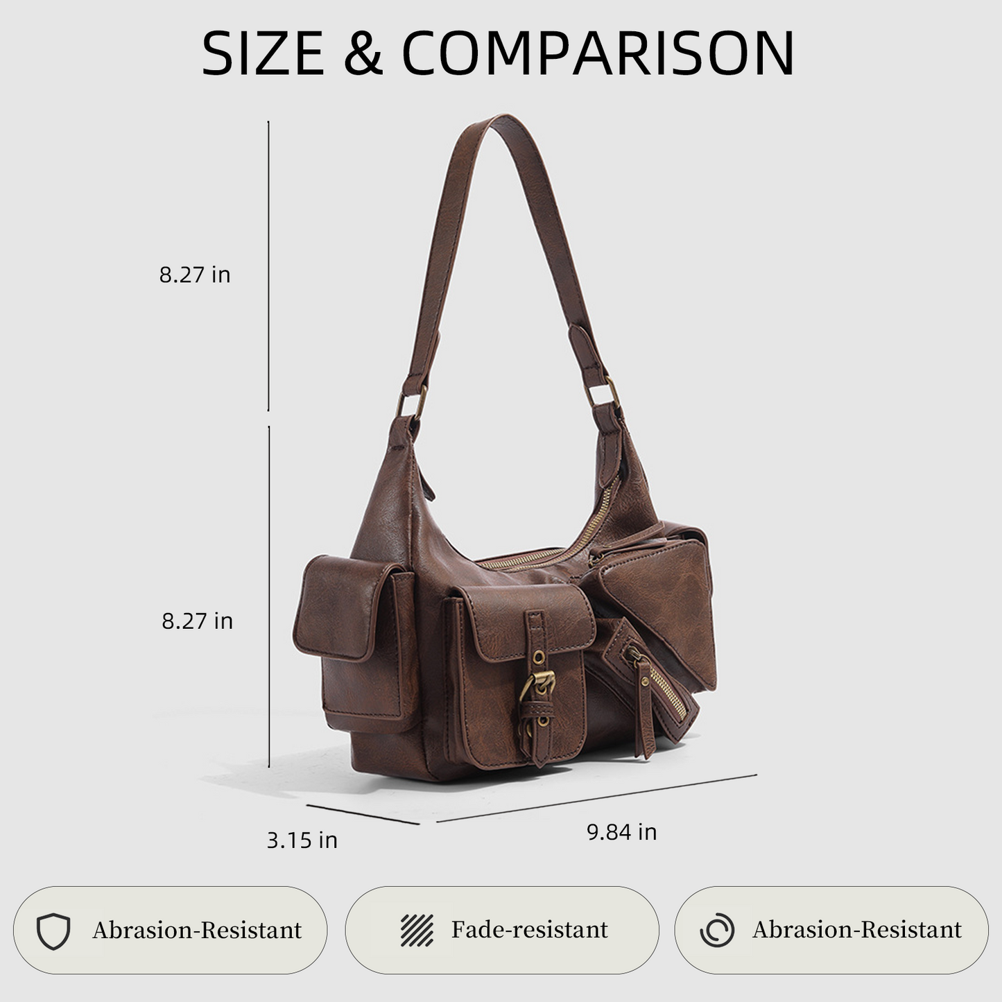 Xpurse Vintage Fashion Multi-Layered Handbag Cycling Bag