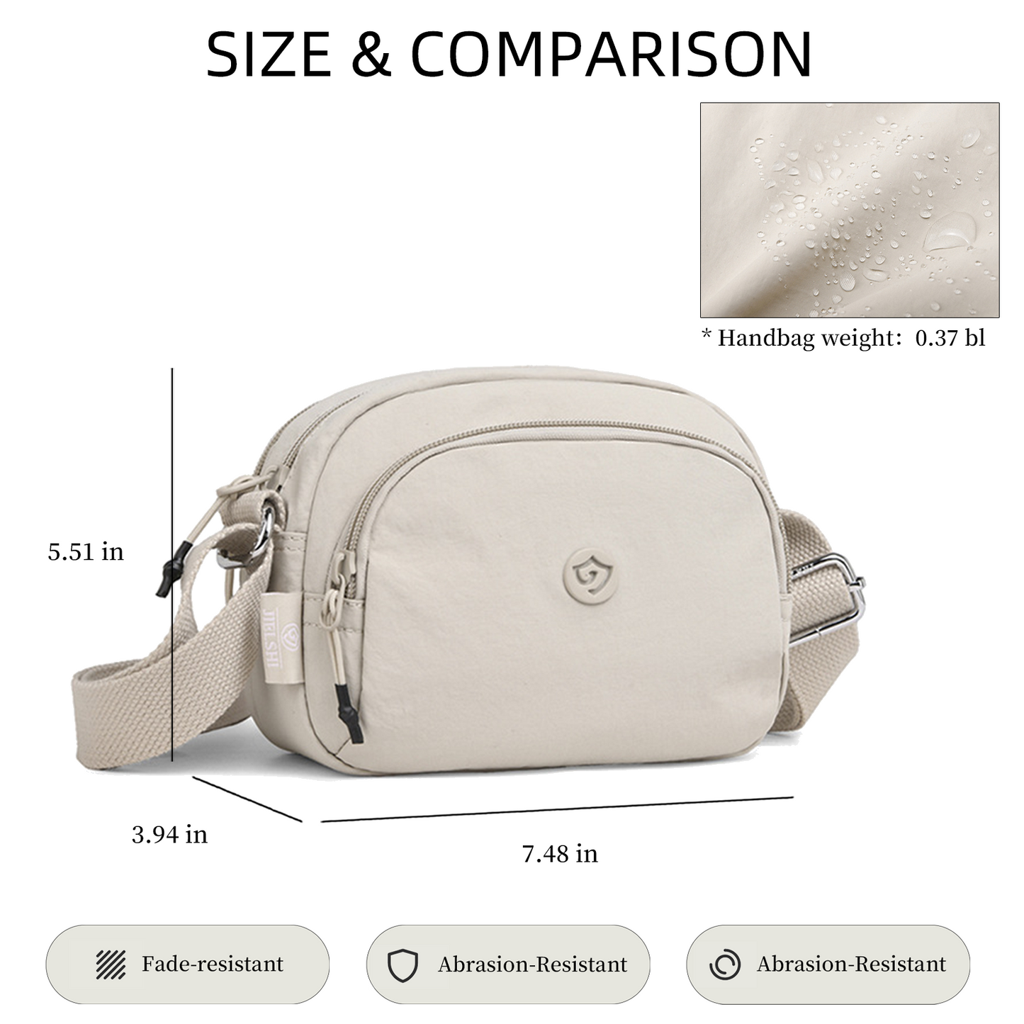Xpurse Nylon Simple Casual Crossbody Shoulder Bag