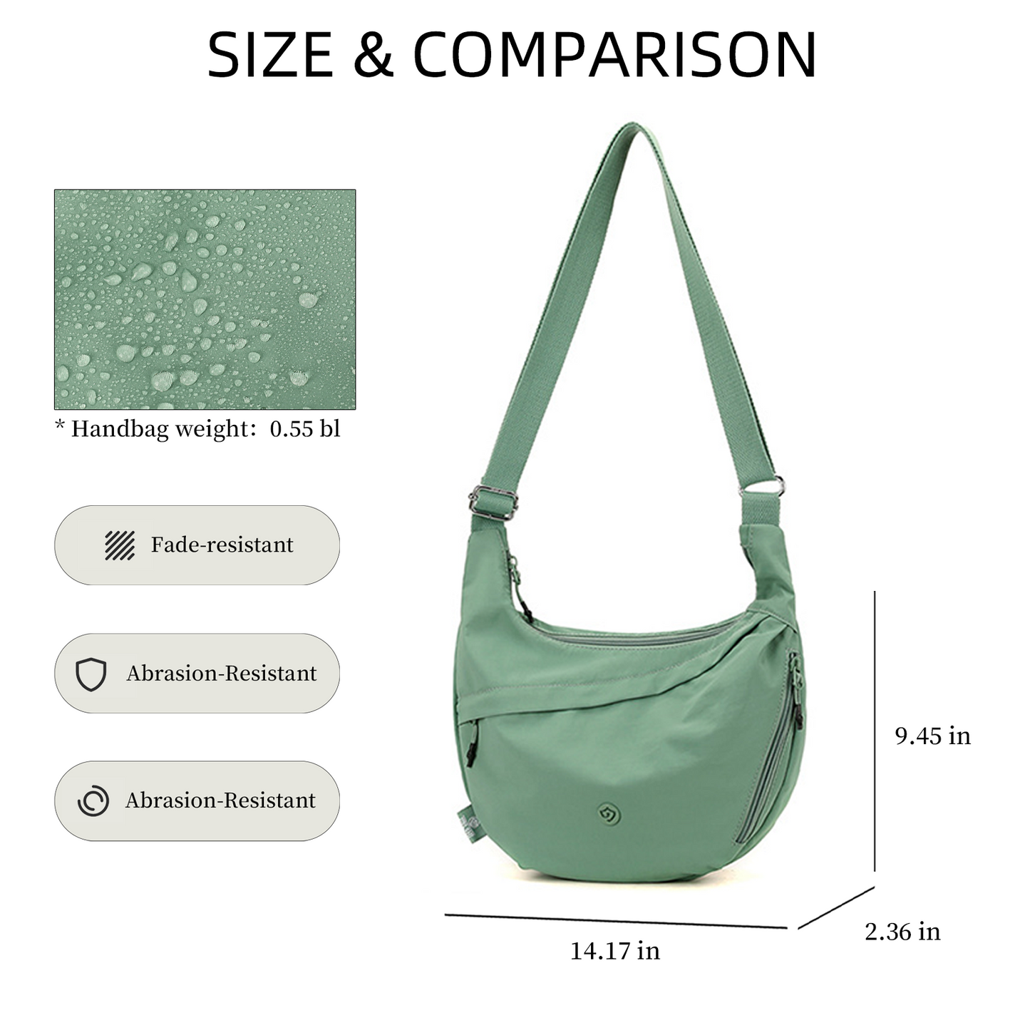 Xpurse Casual Large-Capacity Crossbody Bag