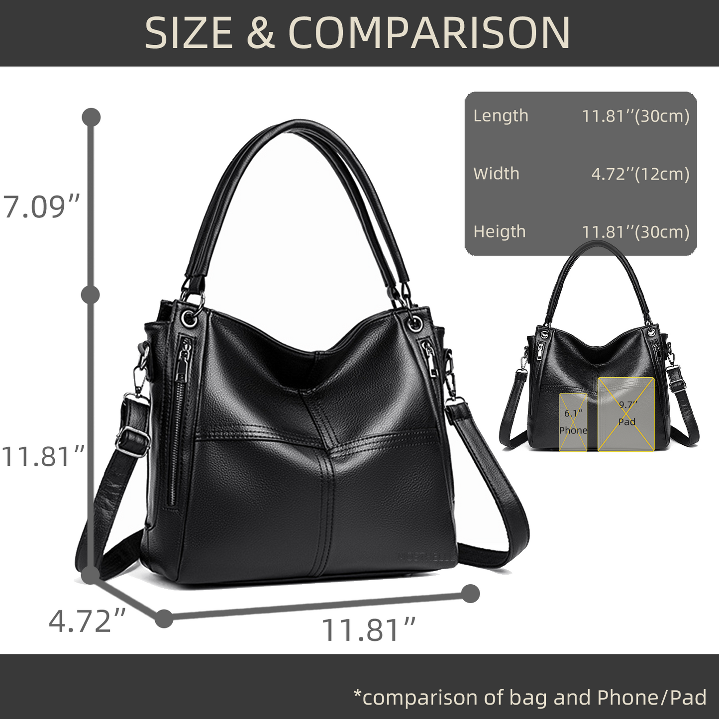 Xpurse Vintage Casual Shoulder Bag, Stylish Crossbody Bag
