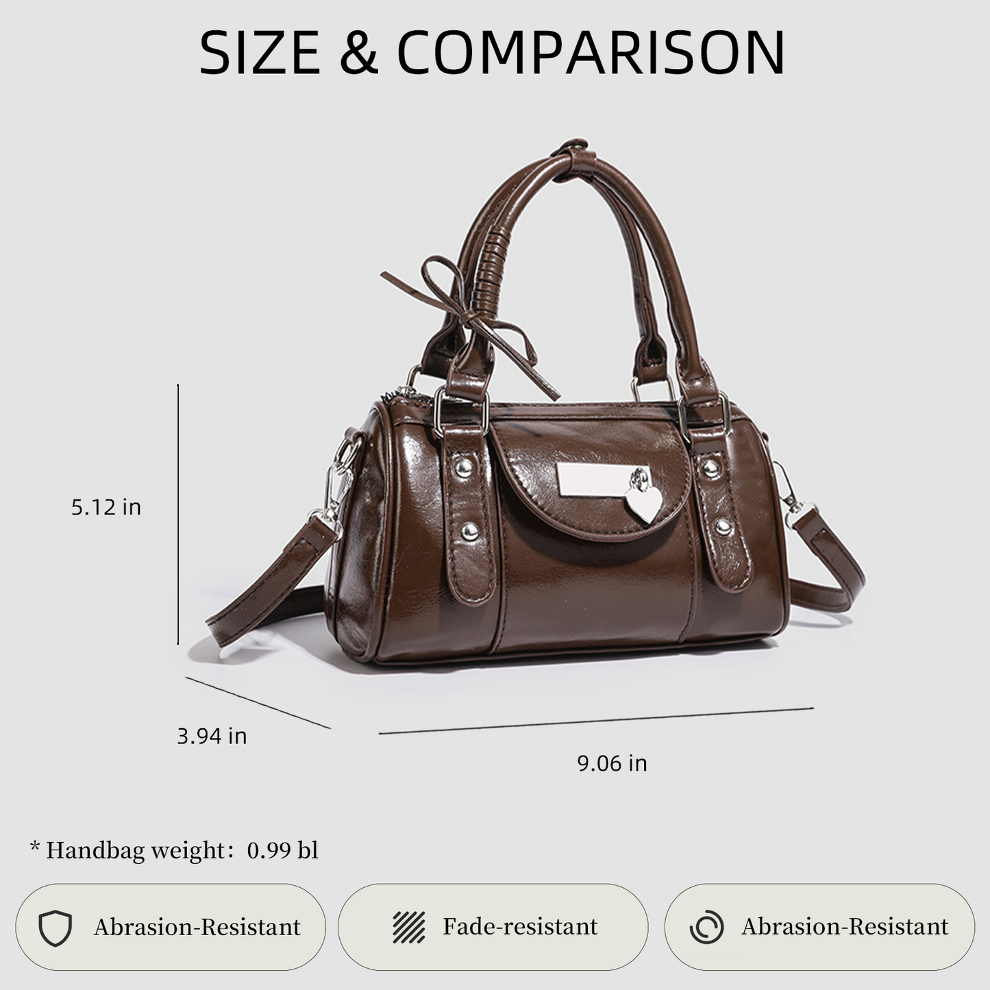 Xpurse Vintage Texture Hardcover Handbag