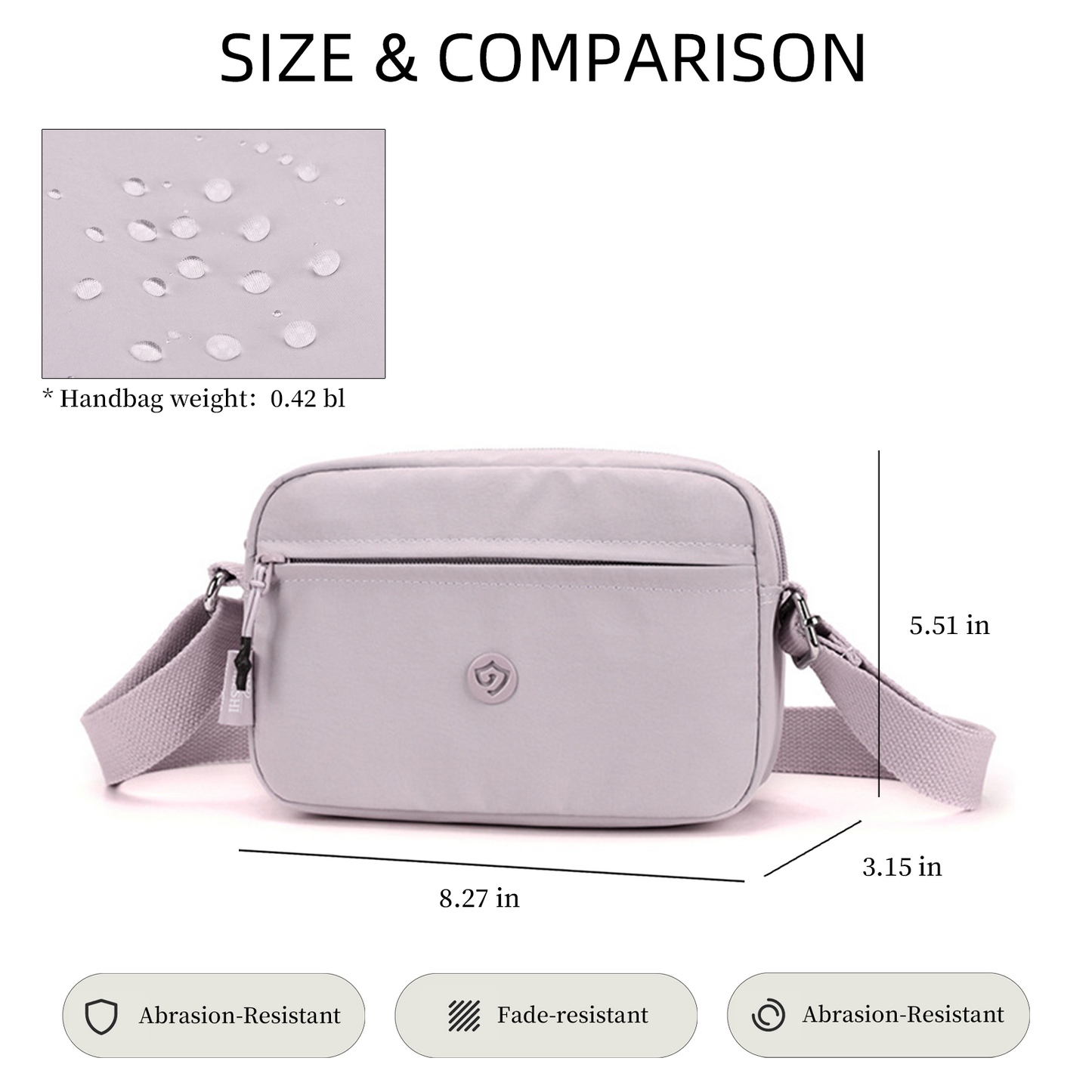 Xpurse Casual One Shoulder Crossbody Small Square Bag