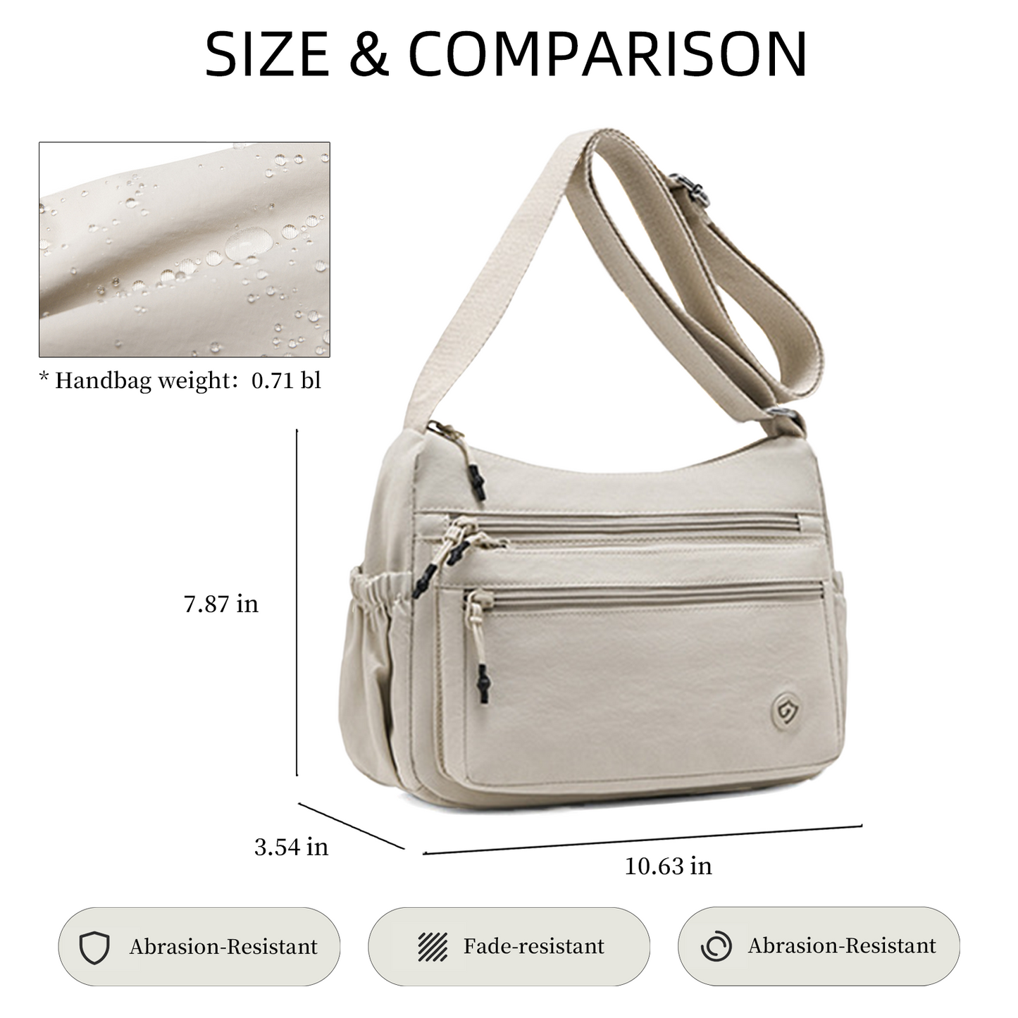 Xpurse Simple Casual Crossbody Multi-Functional Dumpling Bag