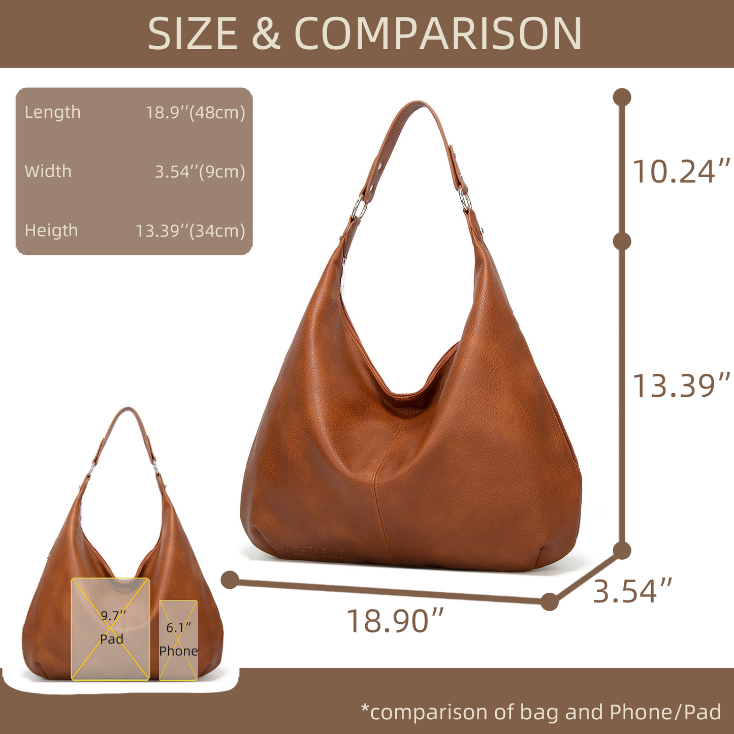 Xpurse Large-Capacity Retro Casual Shoulder Bag