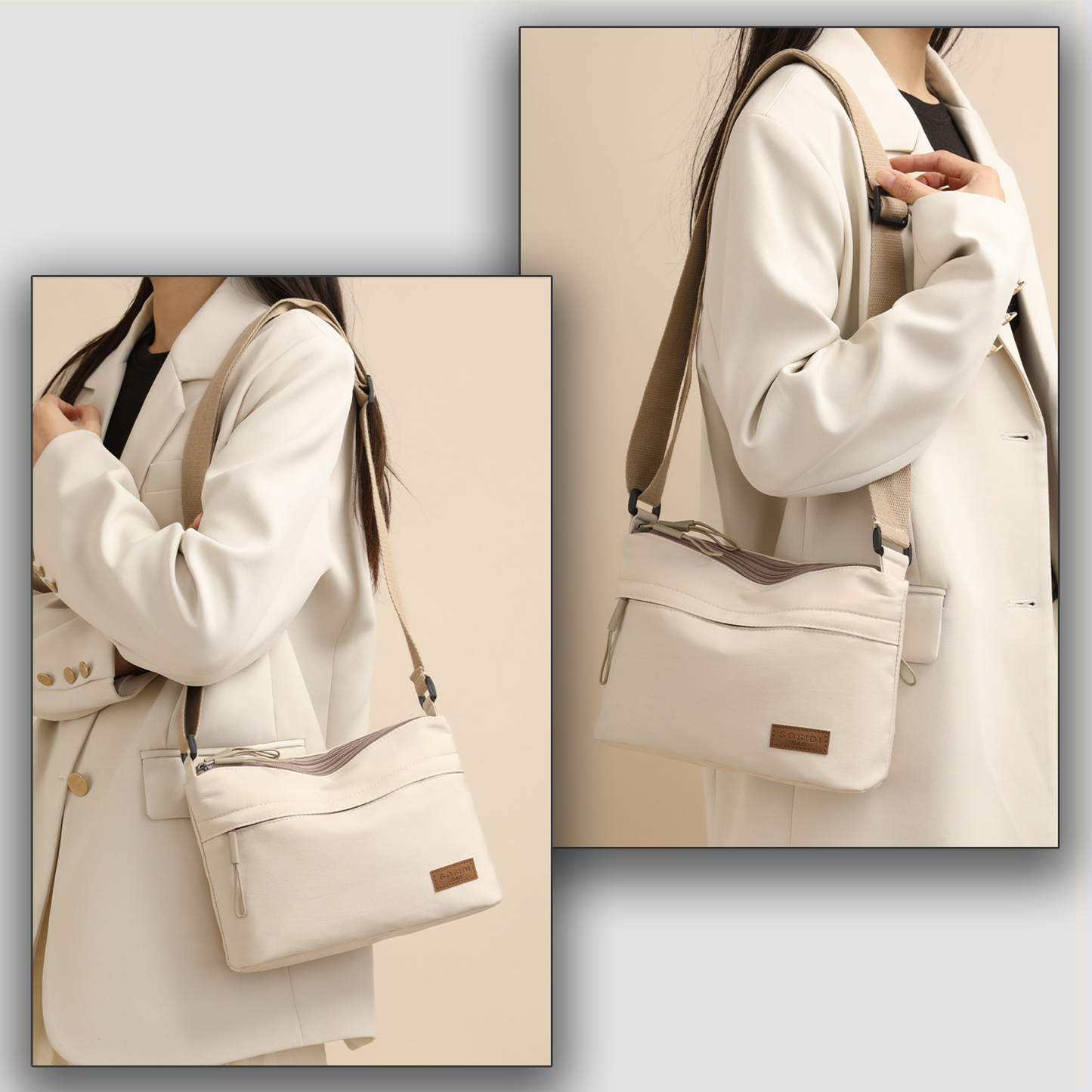 Xpurse Women's Square Casual Commuter Crossbody Bag