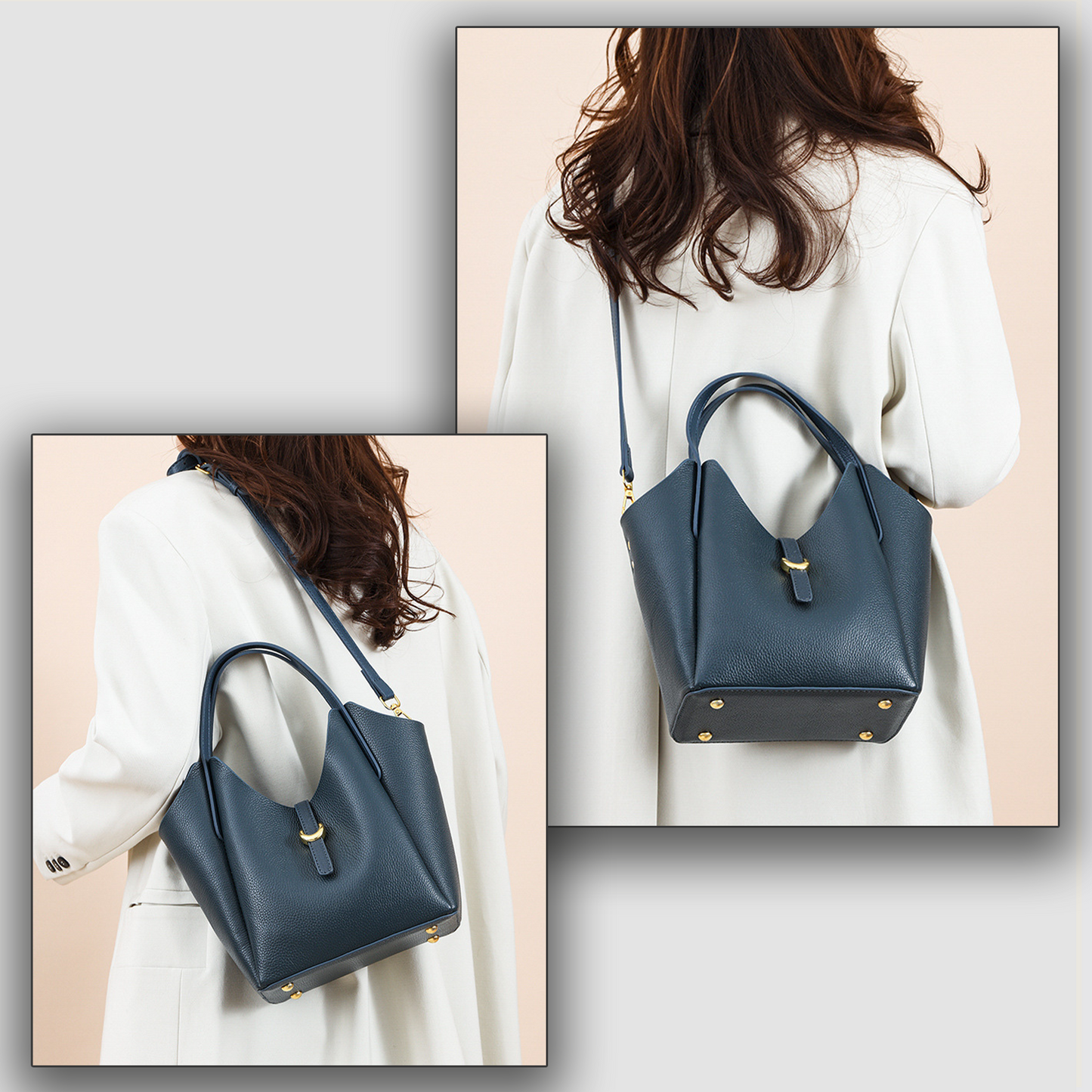 Xpurse Women's High-Capacity Commuter Leather Tote