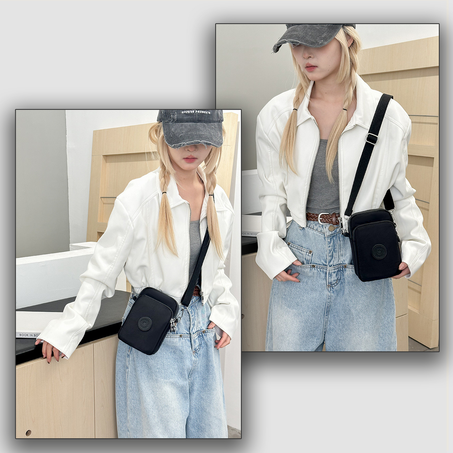 Xpurse  Multi-Layered Mini Crossbody Phone Bag