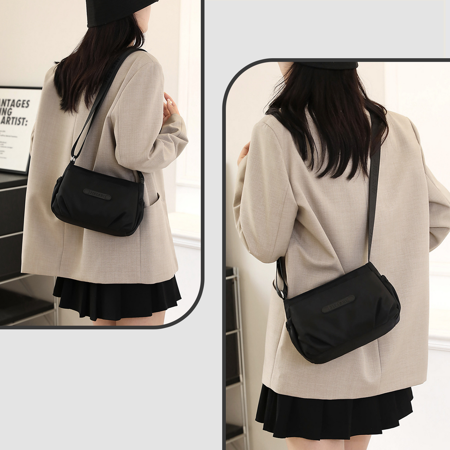 Xpurse Urban Simple Casual Shoulder Crossbody Bag