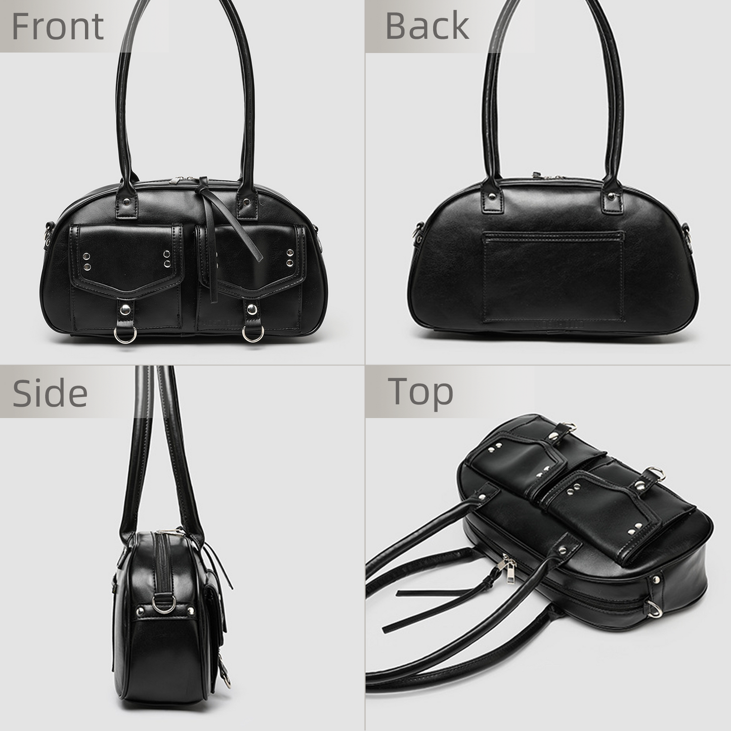 Xpurse Stylish Shoulder Bag, Biker Cool Handbag