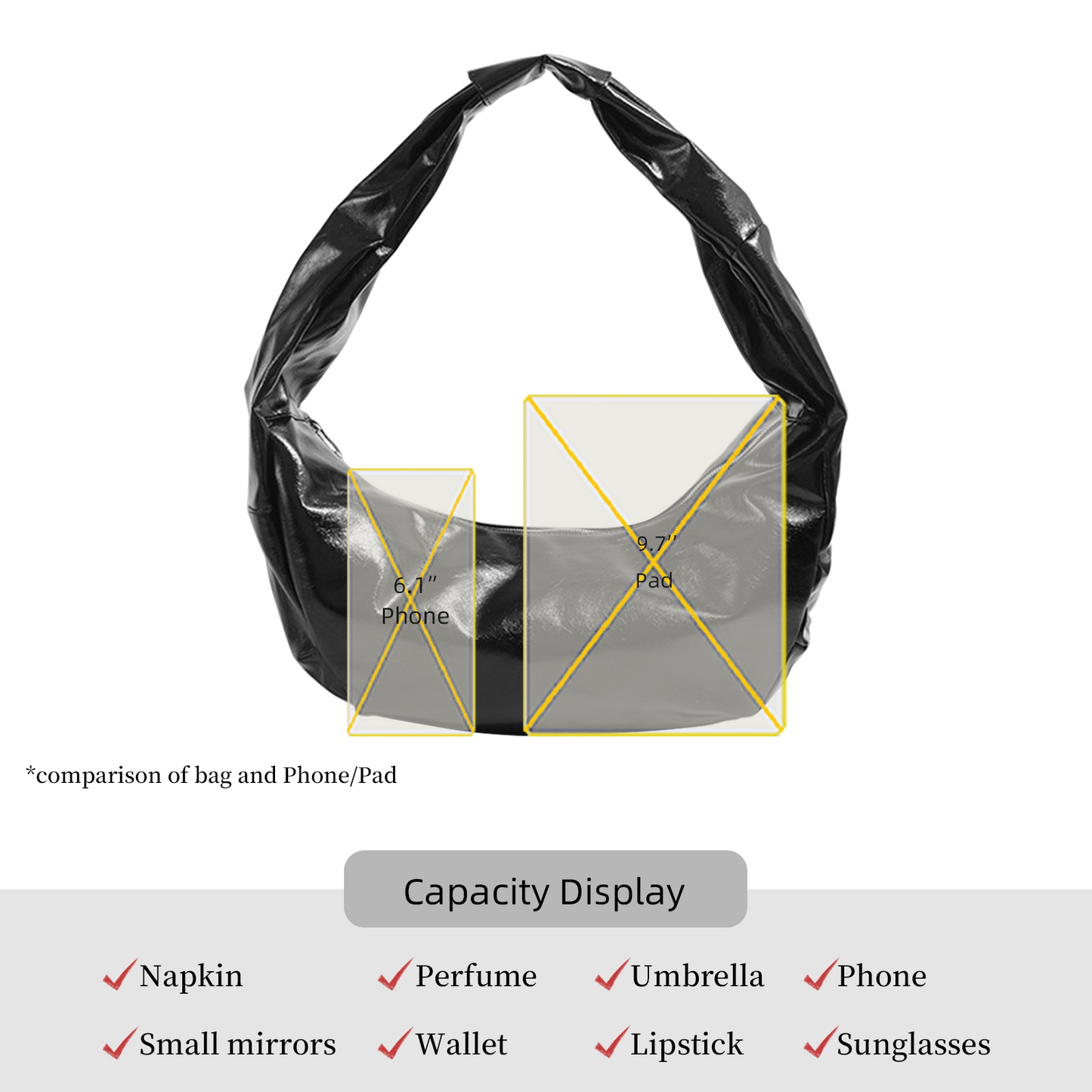 Xpurse Stylish Design Underarm Bag Handbag