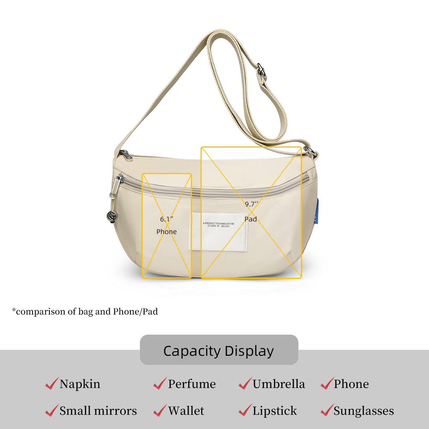Xpurse Nylon Simple Casual Crossbody Bag