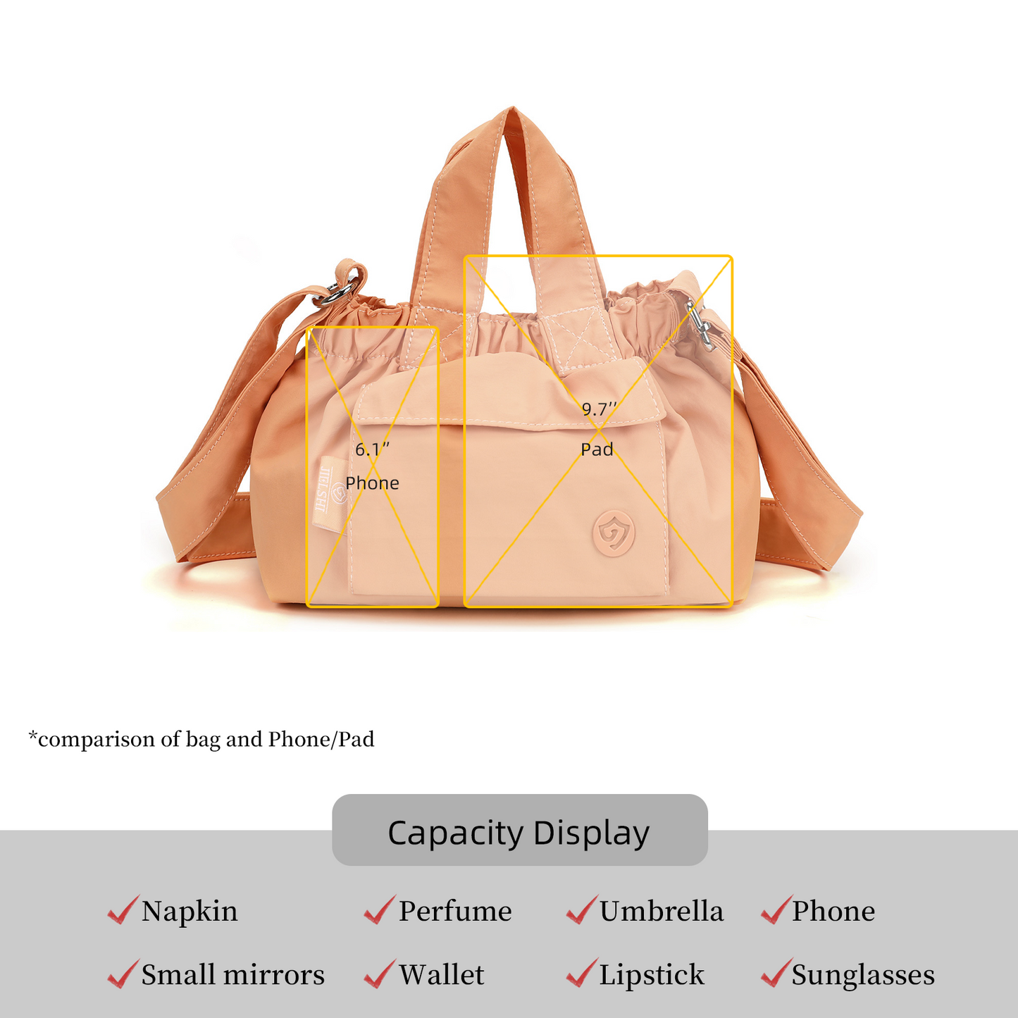 Xpurse Nylon Stylish Multifunctional Shoulder Bag