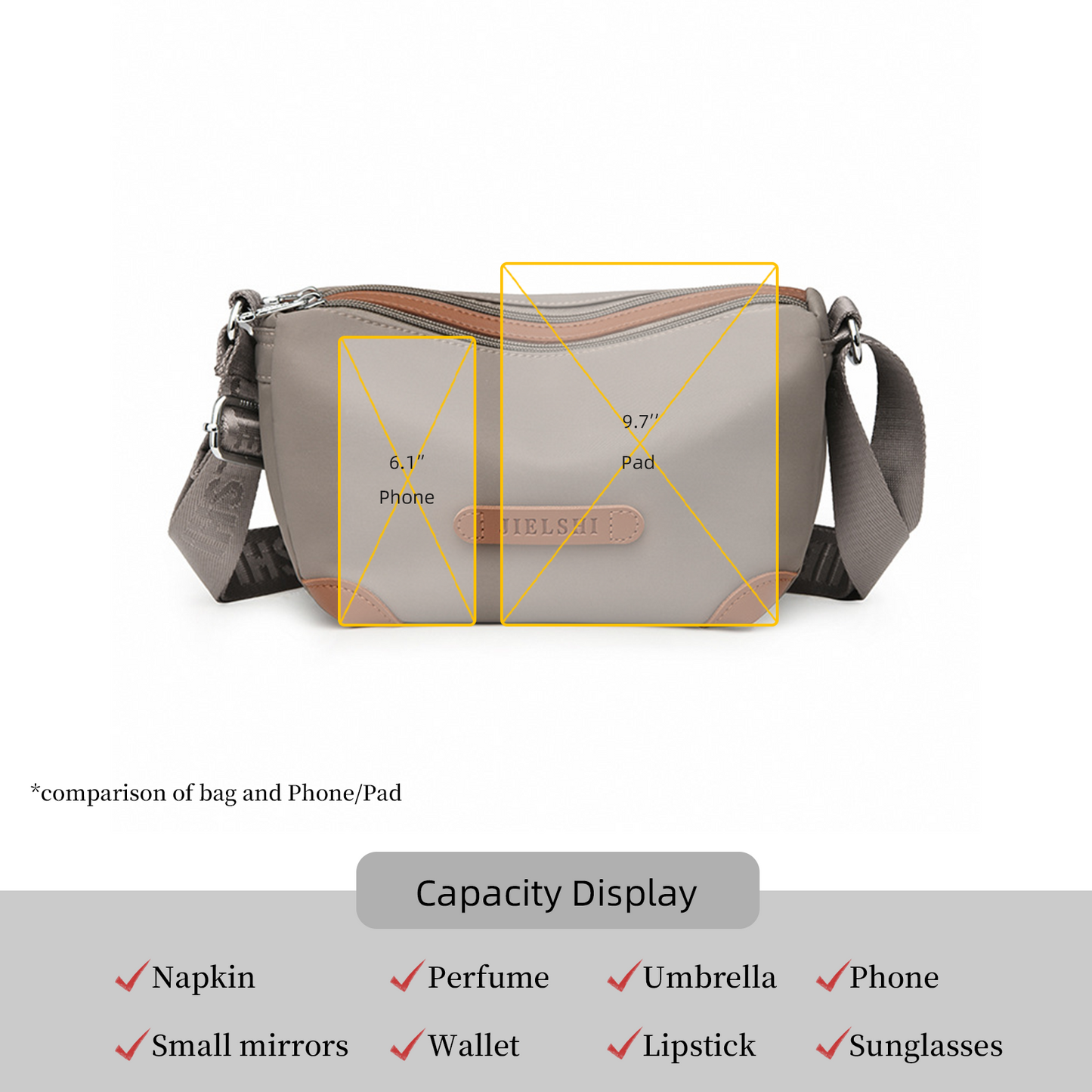 Xpurse Simple and Versatile Commuter Crossbody Bag