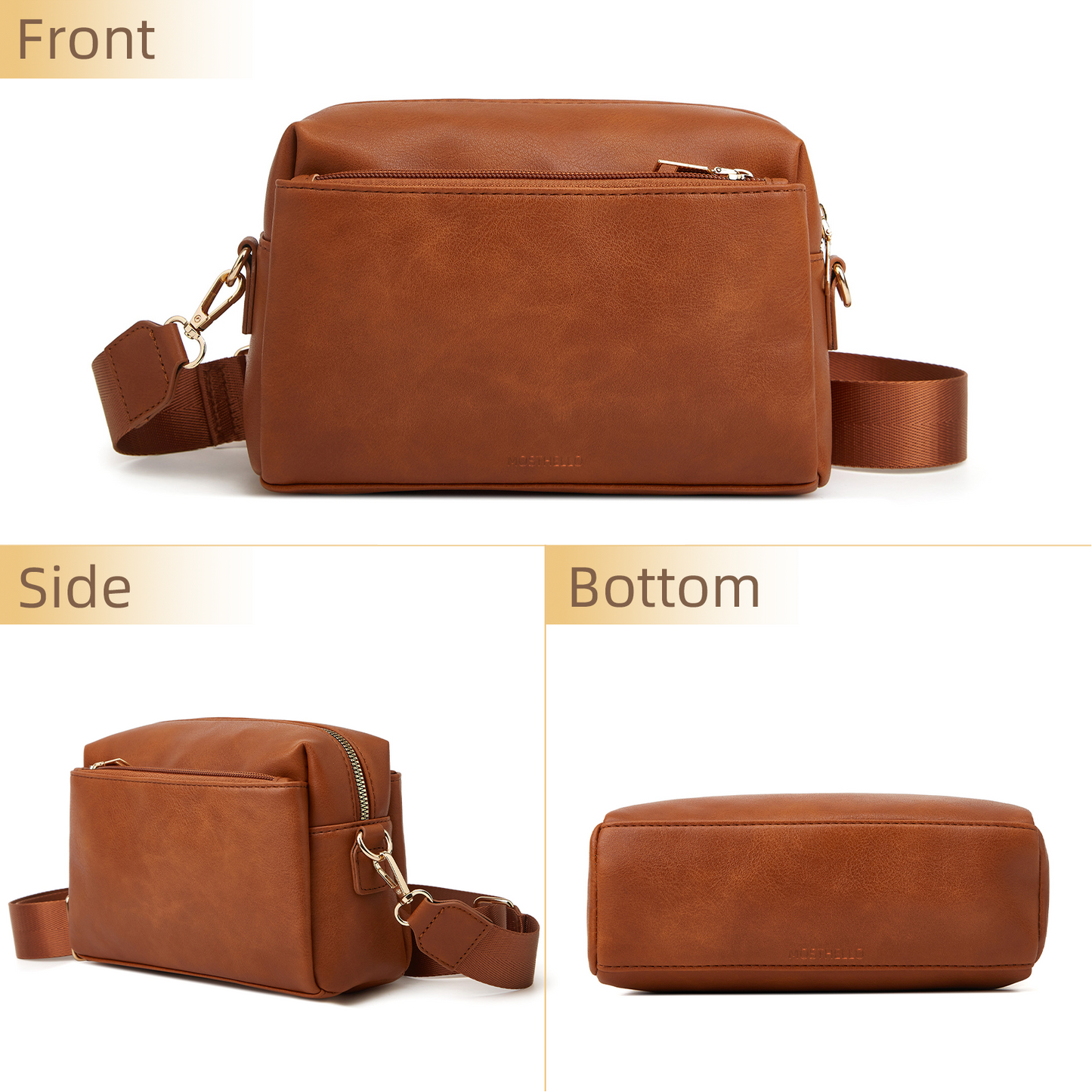 Xpurse Women's Minimalist Square Armpit Bag