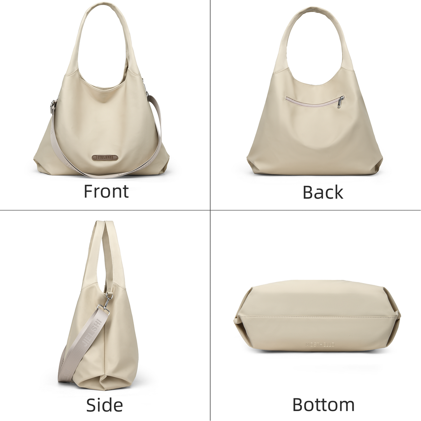 Xpurse Simple Casual Large Shoulder Bag, Nylon Crossbody Bag