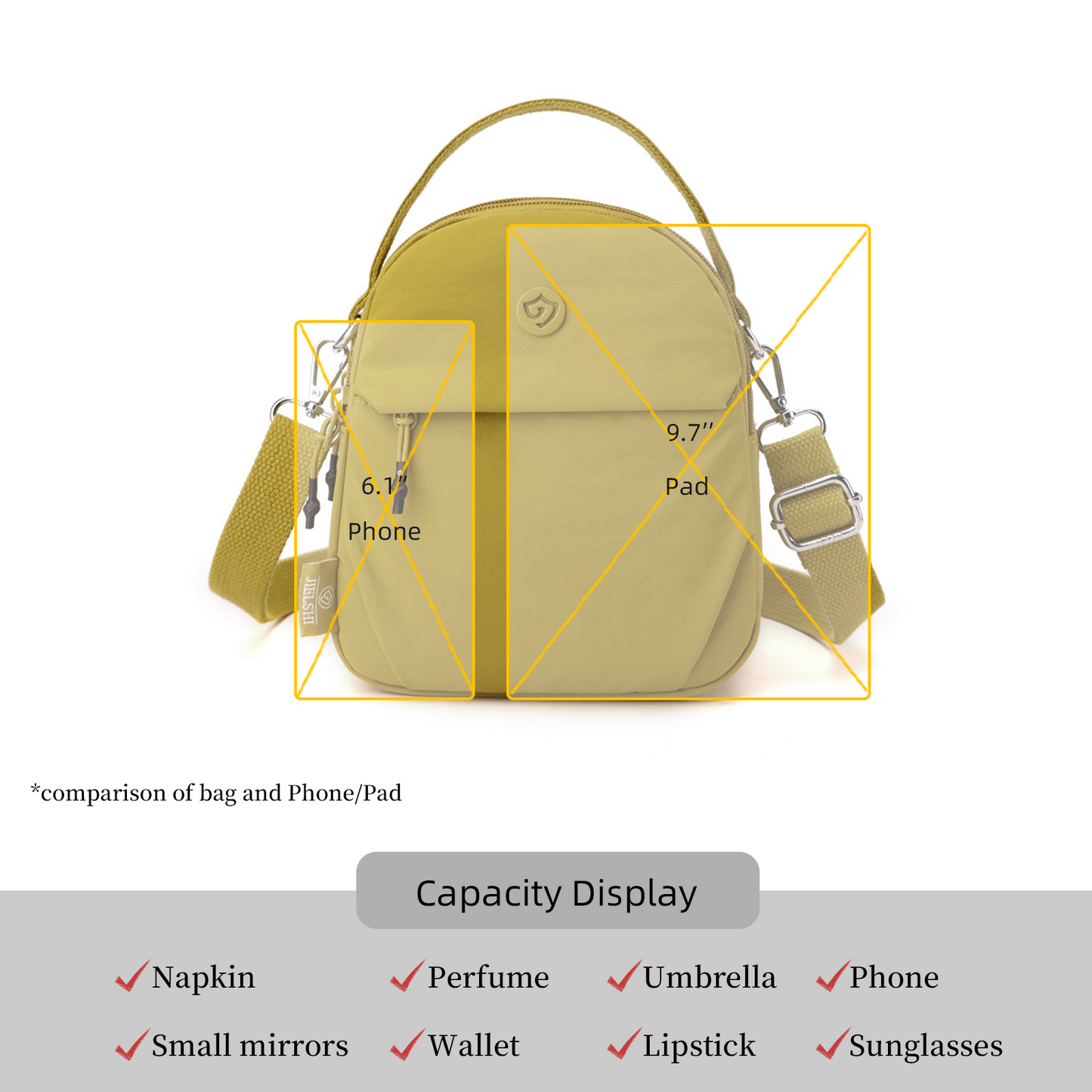 Xpurse Lightweight Casual Women's Crossbody Bag