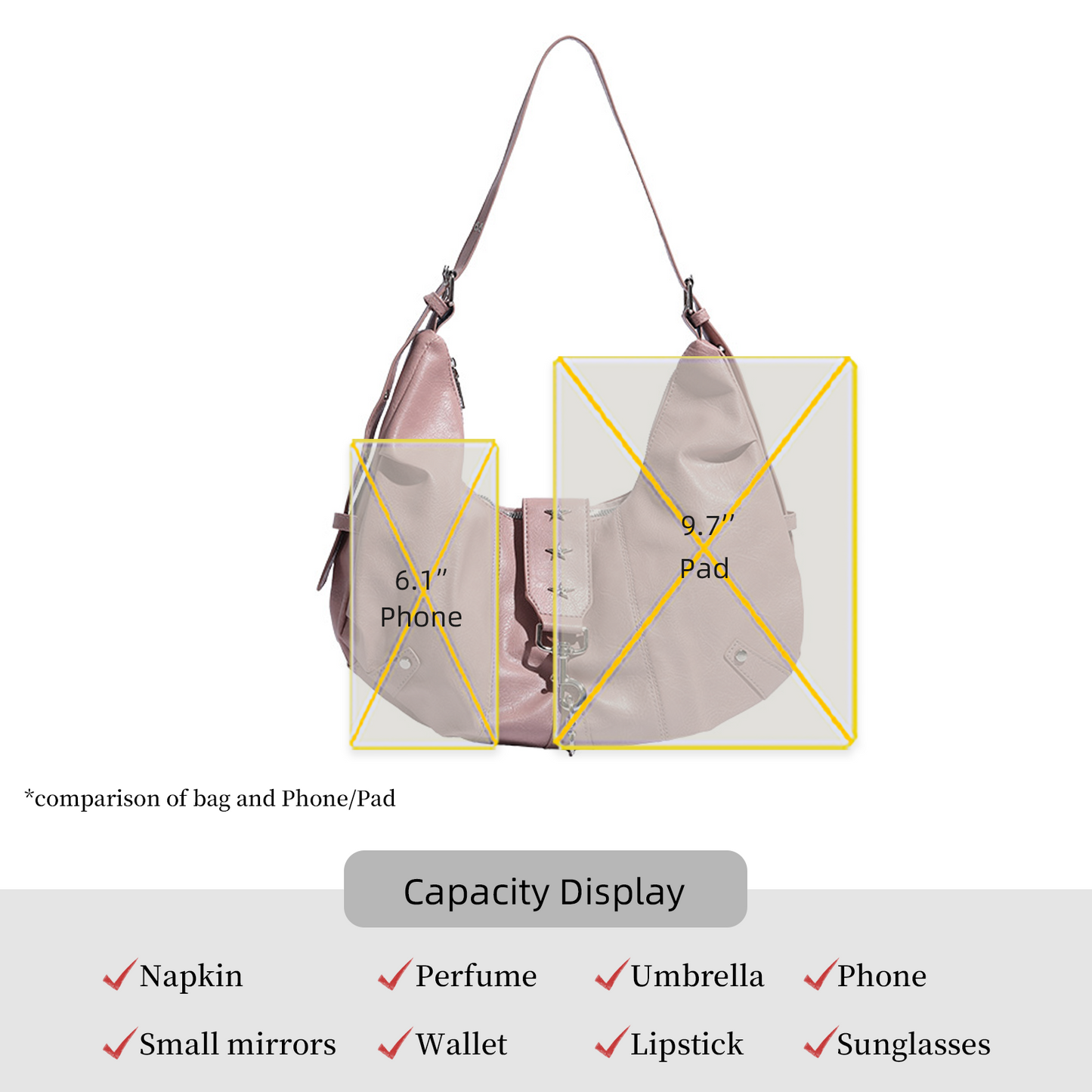Xpurse Spice Girl Style Casual Shoulder Armpit Bag