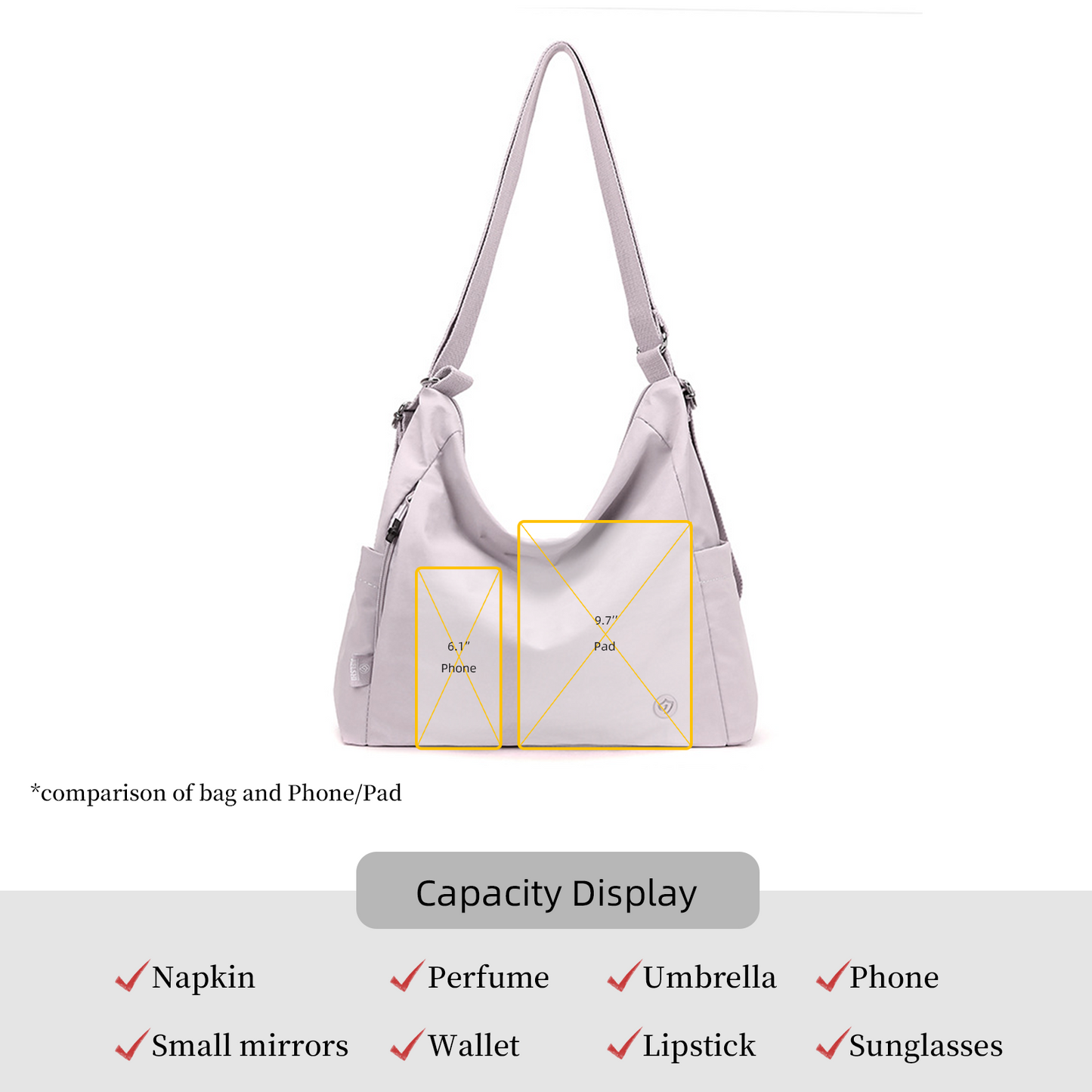 Xpurse Casual Multi-Functional Crossbody Bag