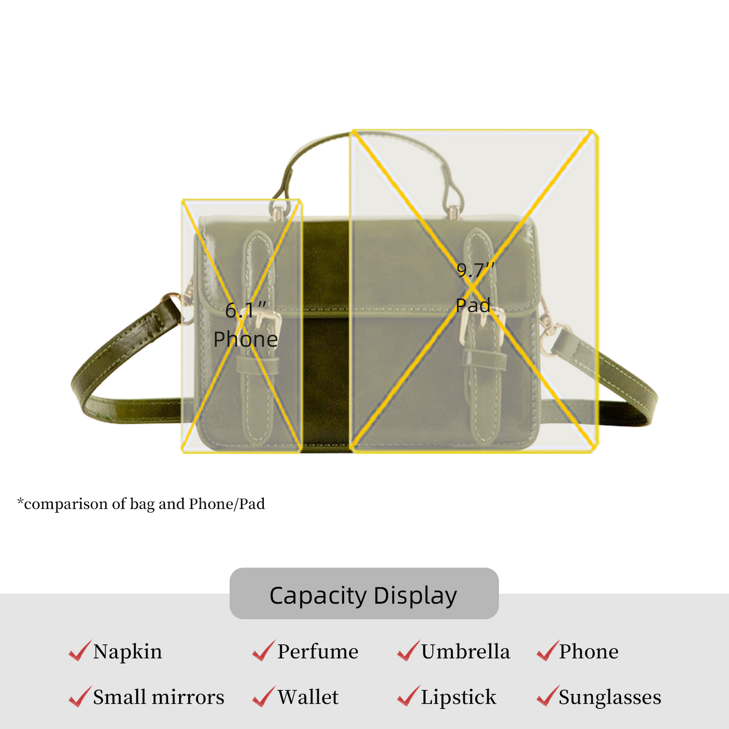 Xpurse Vintage Forest Handbag Crossbody Bag
