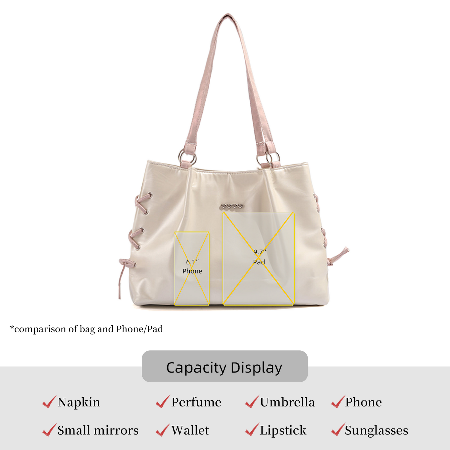 Xpurse Ballet Sweet Style Versatile Commuter Tote Bag