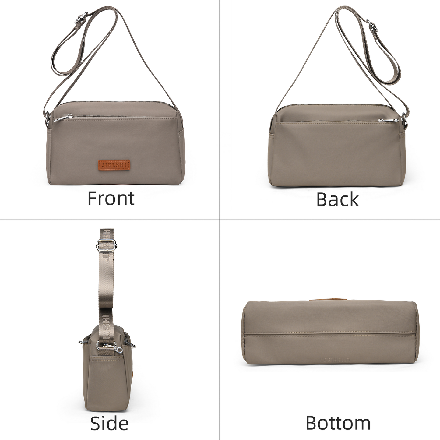 Xpurse Multi-Pocket Casual One-Shoulder Crossbody Bag