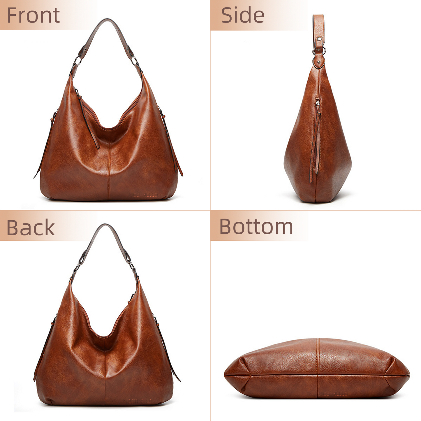 Xpurse Large-Capacity Retro Casual Shoulder Bag