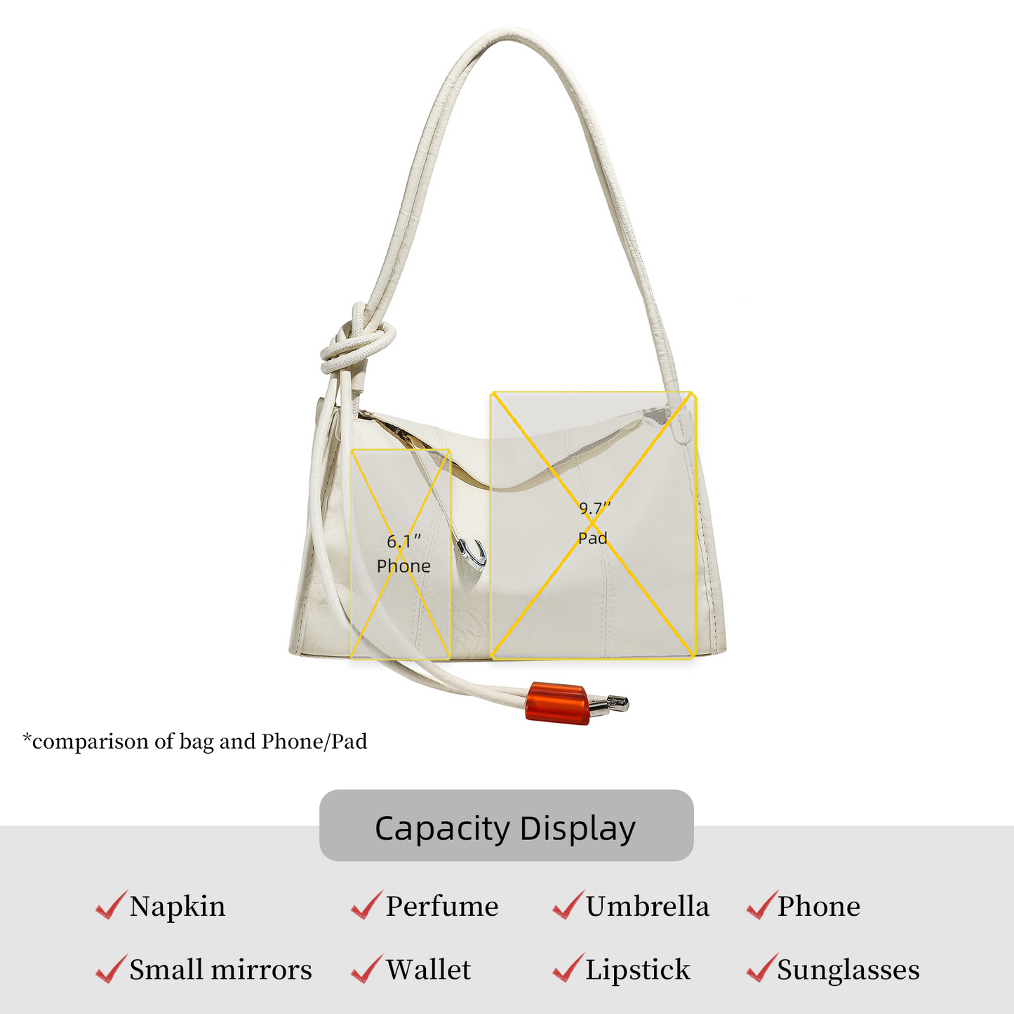 Xpurse Stylish Commuter Underarm Bag Handbag