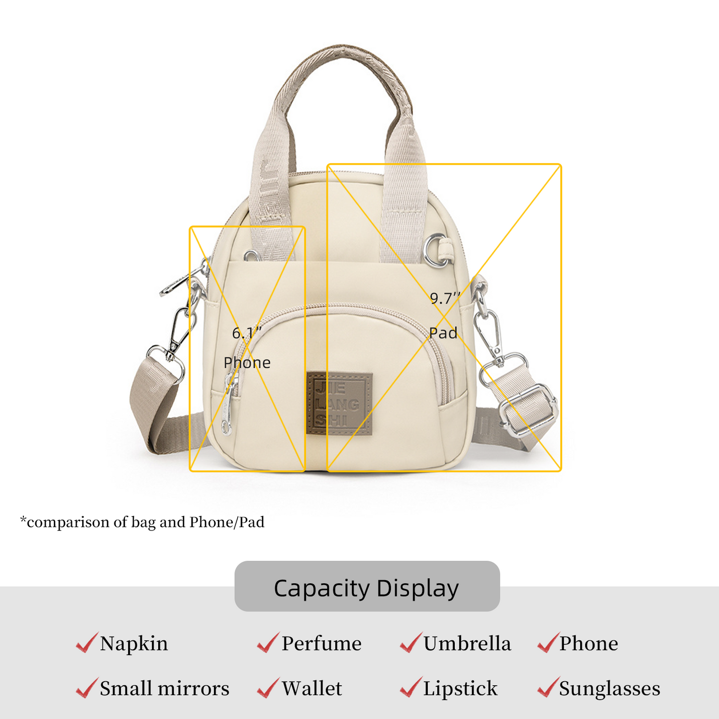 Xpurse Versatile Sporty Simple Crossbody Bag