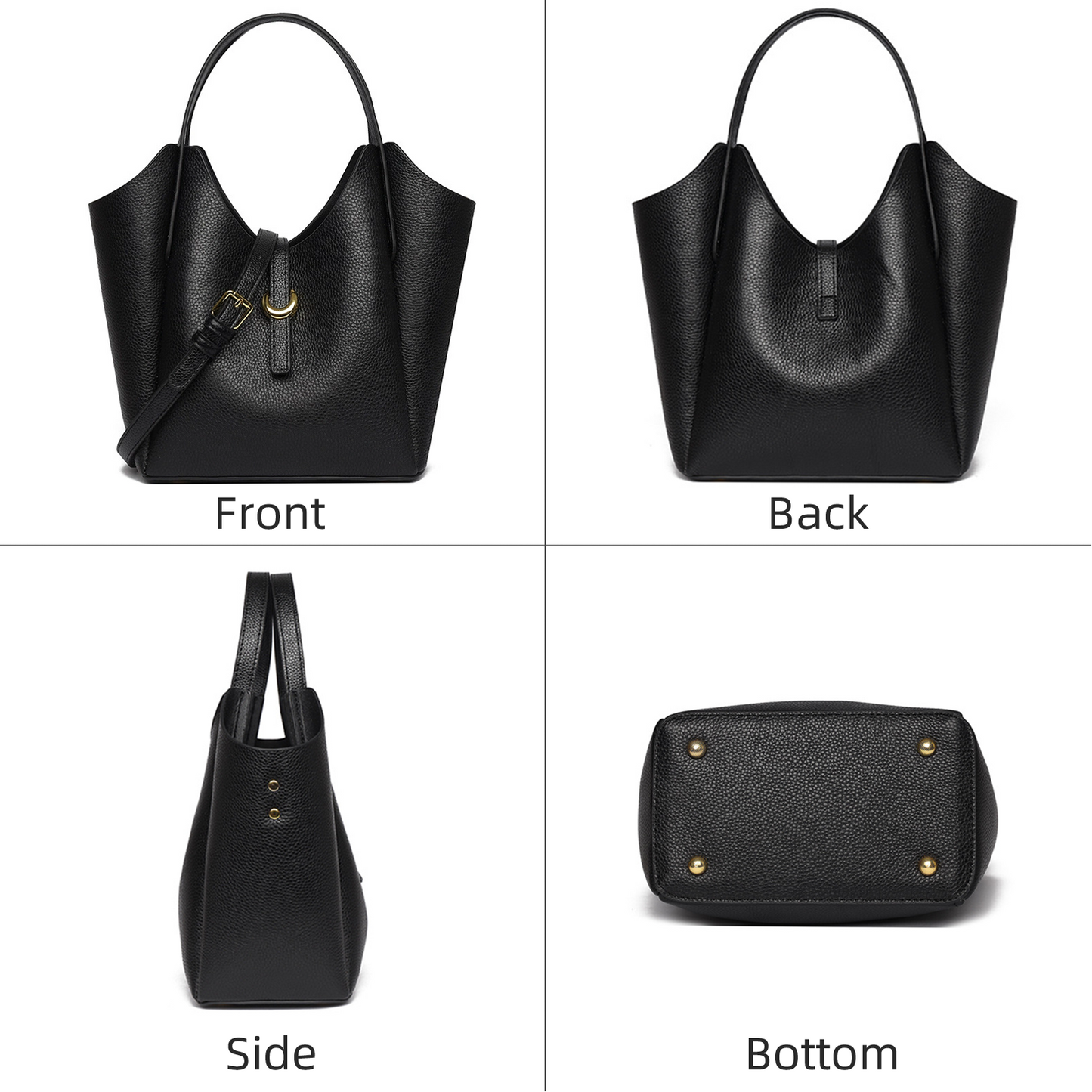Xpurse Women's High-Capacity Commuter Leather Tote