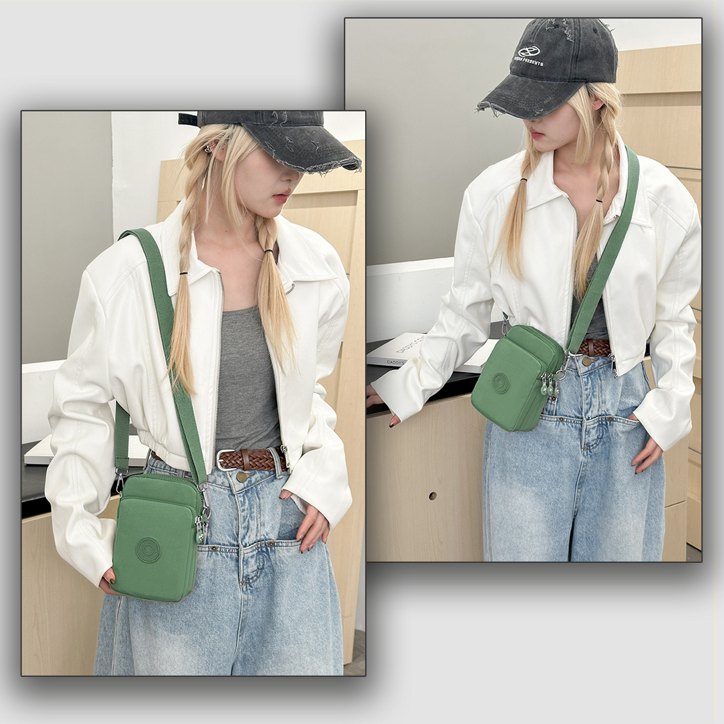 Xpurse  Multi-Layered Mini Crossbody Phone Bag
