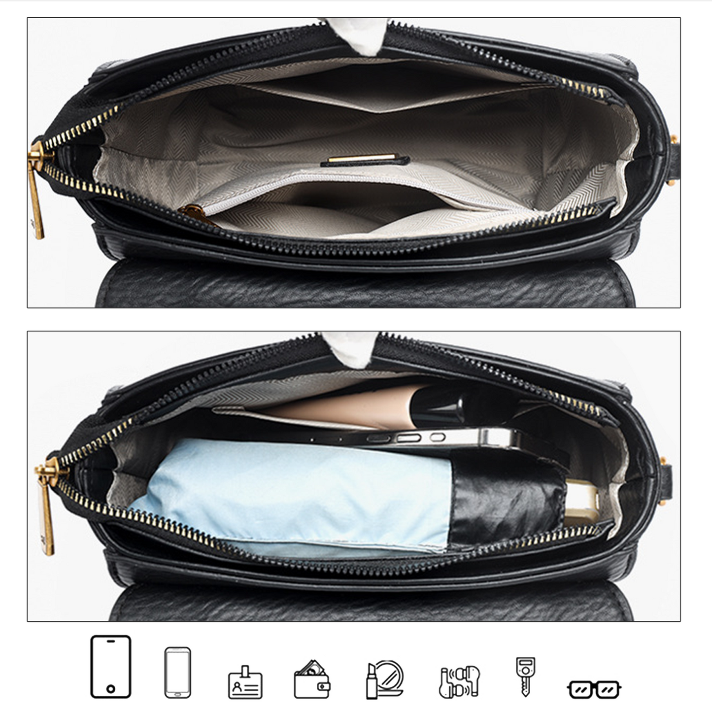 Xpurse  Vintage PU Postman Crossbody Bag