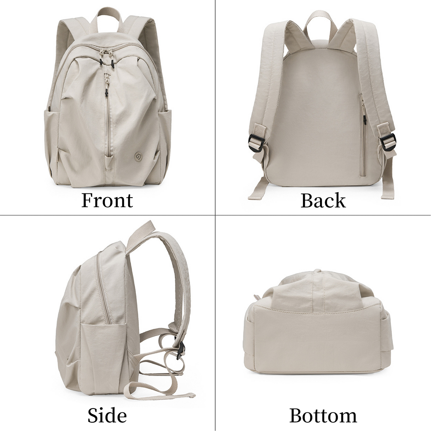 Xpurse Solid Color Multifunctional Simple Backpack