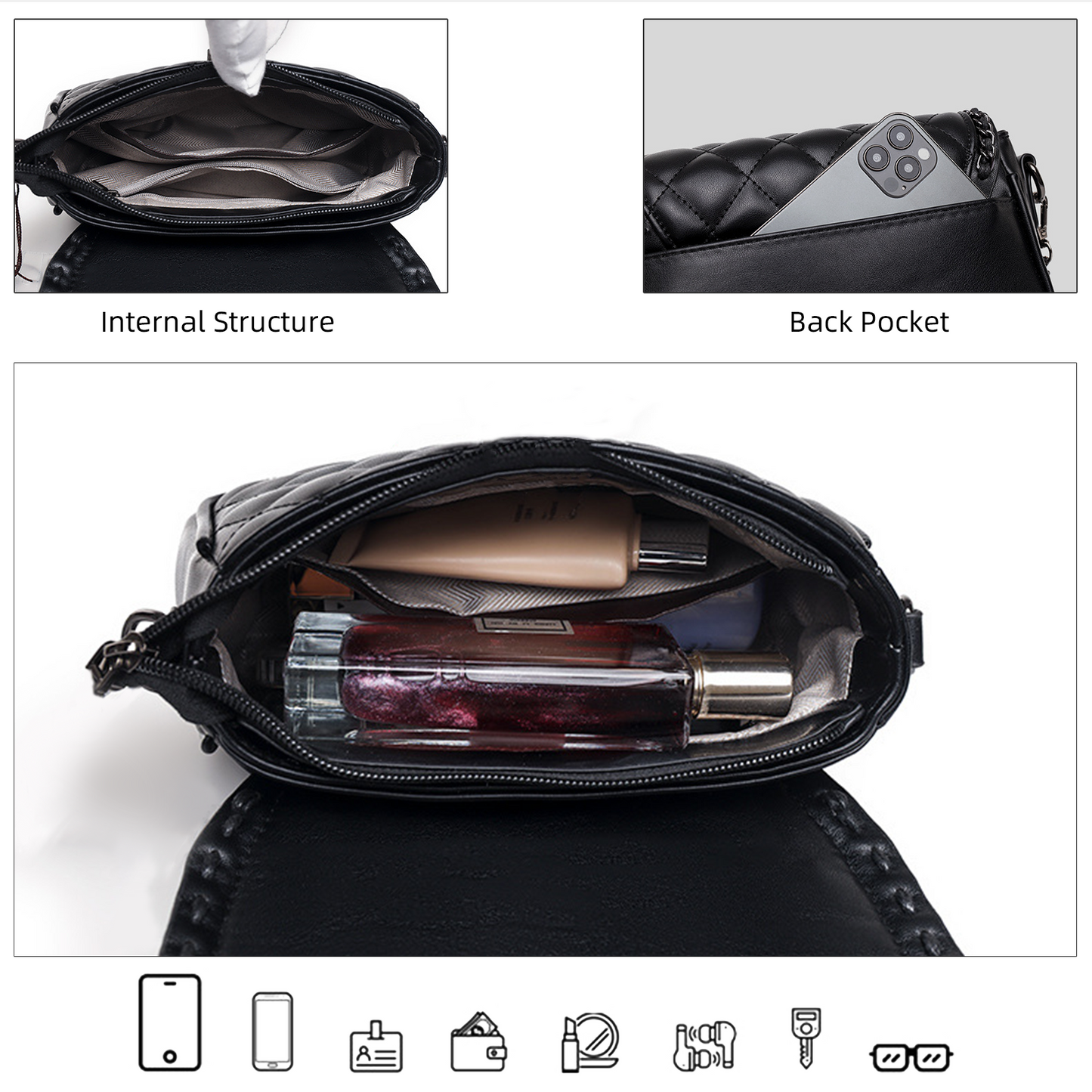 Xpurse Women's Fashion Shopping Casual Crossbody Bag