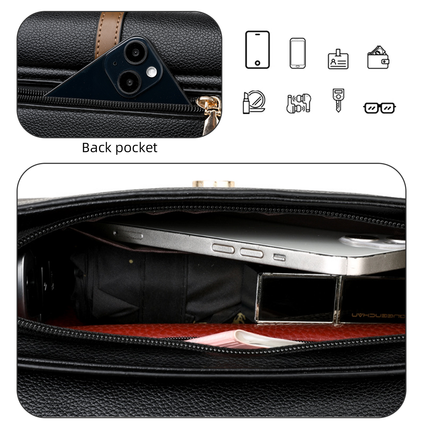 Xpurse Vintage Casual Shoulder Crossbody Bag