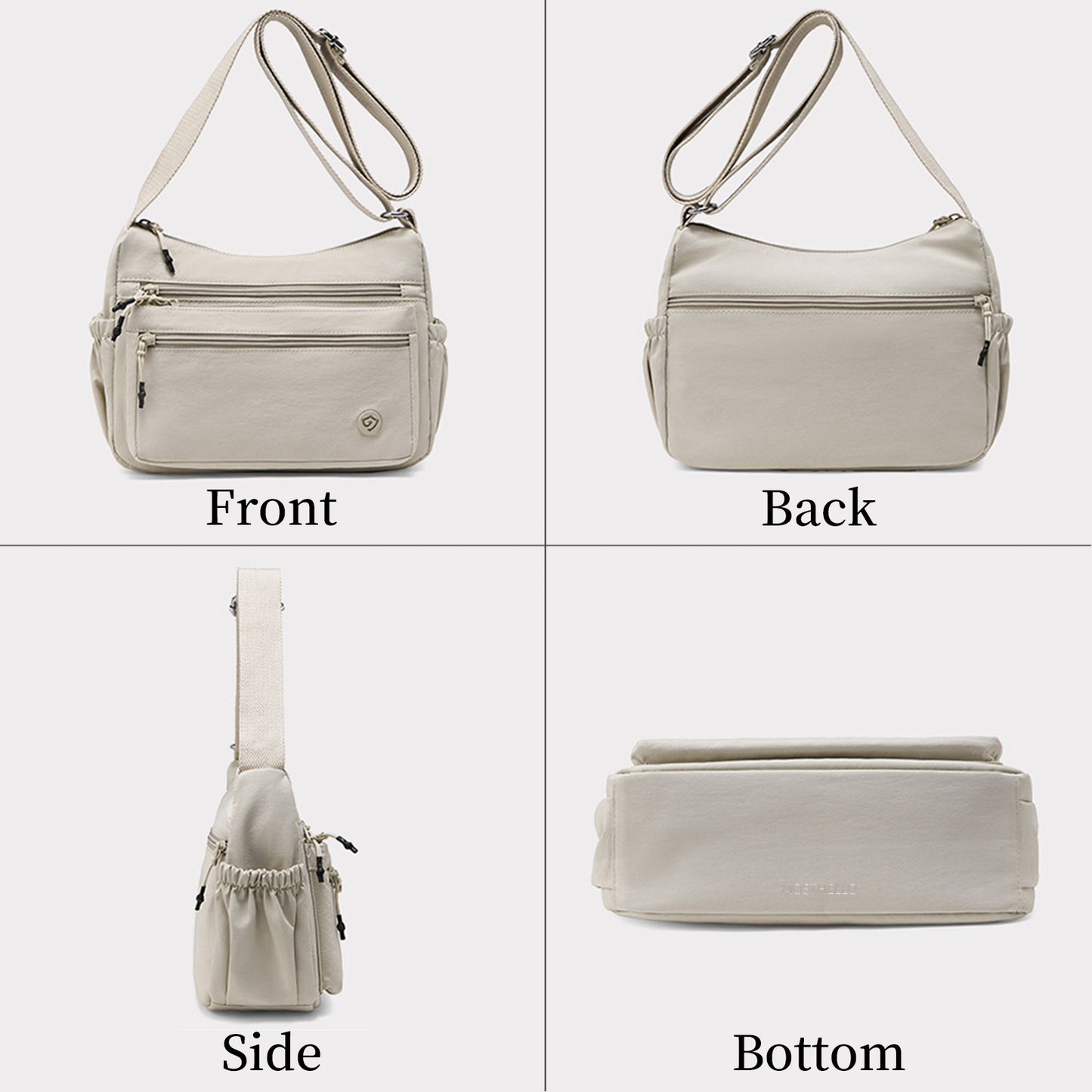 Xpurse Simple Casual Crossbody Multi-Functional Dumpling Bag