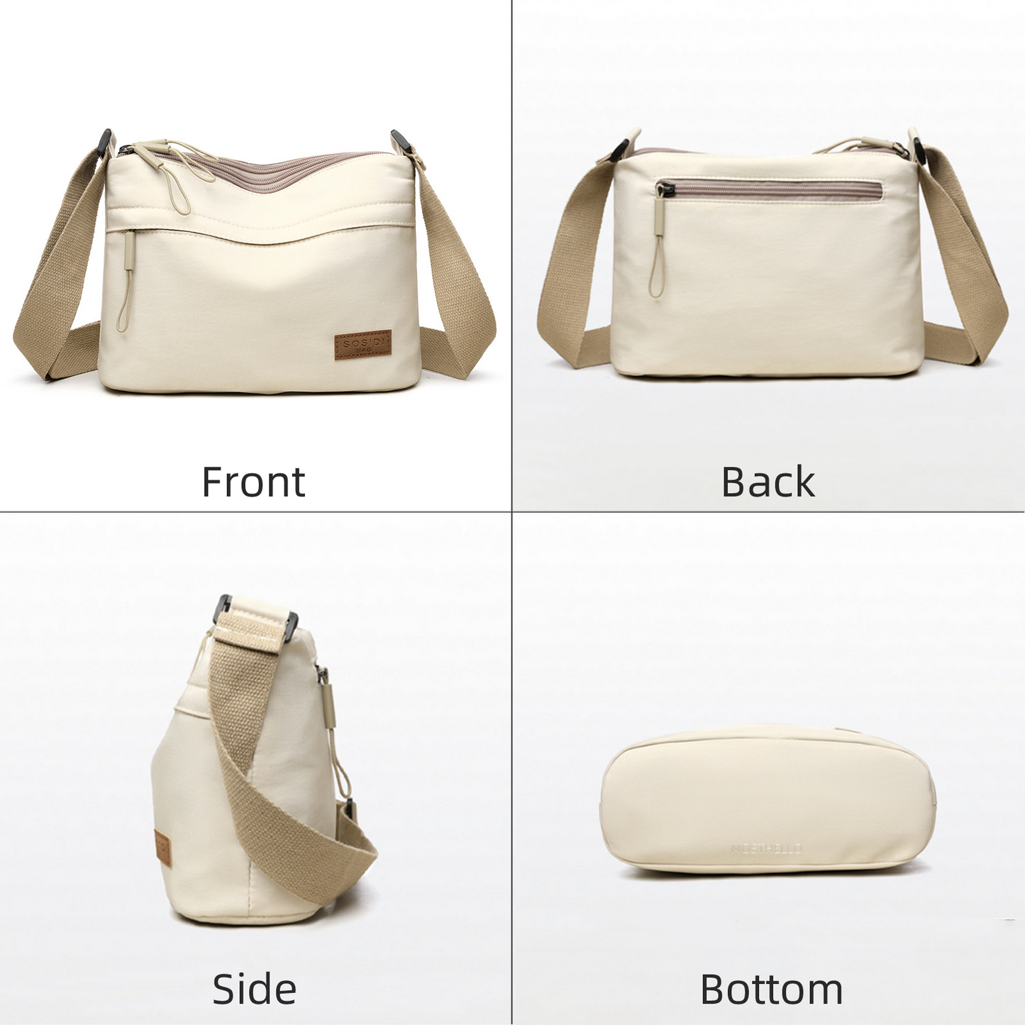 Xpurse Women's Square Casual Commuter Crossbody Bag