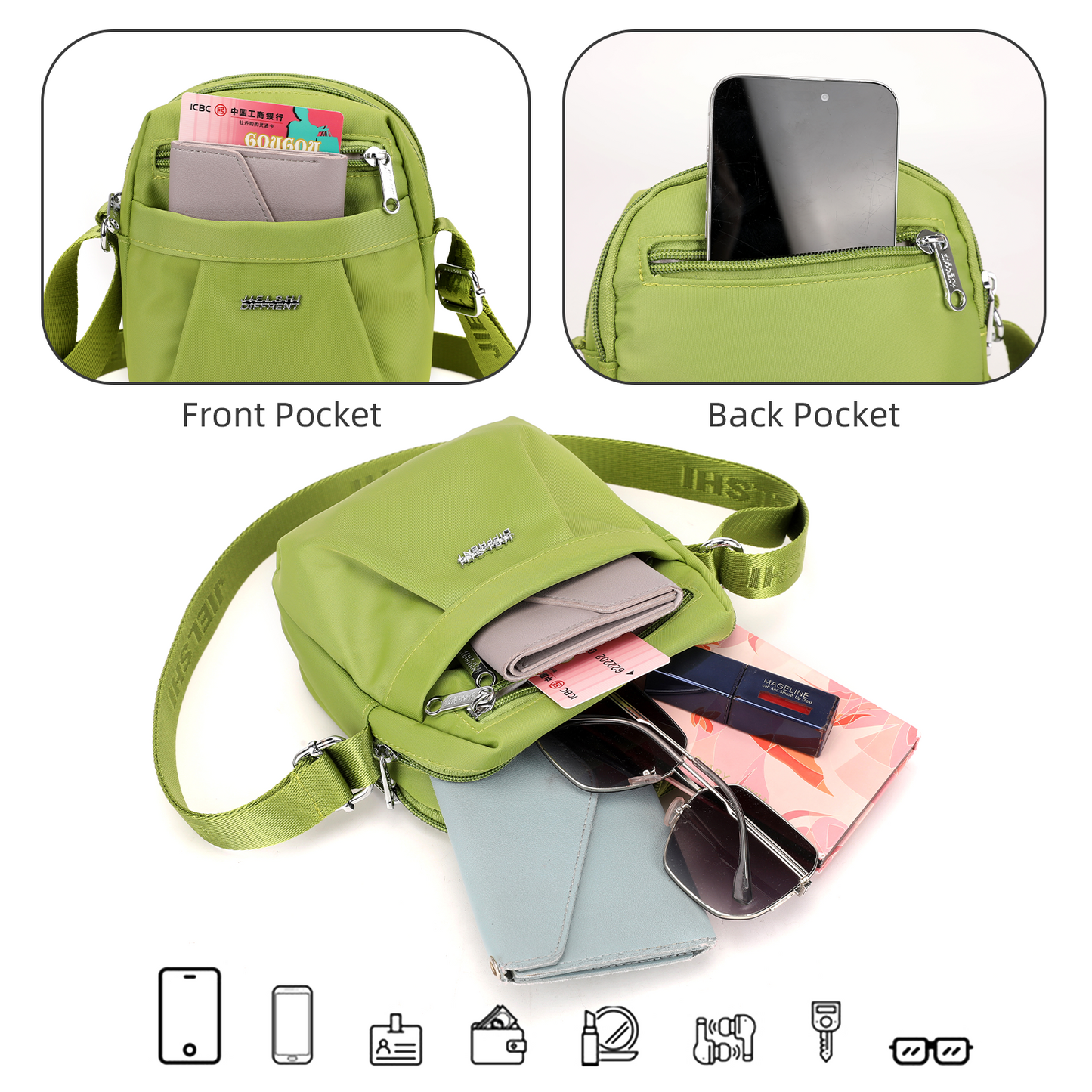Xpurse Women's Simple Casual Cross-Body Shopping Bag