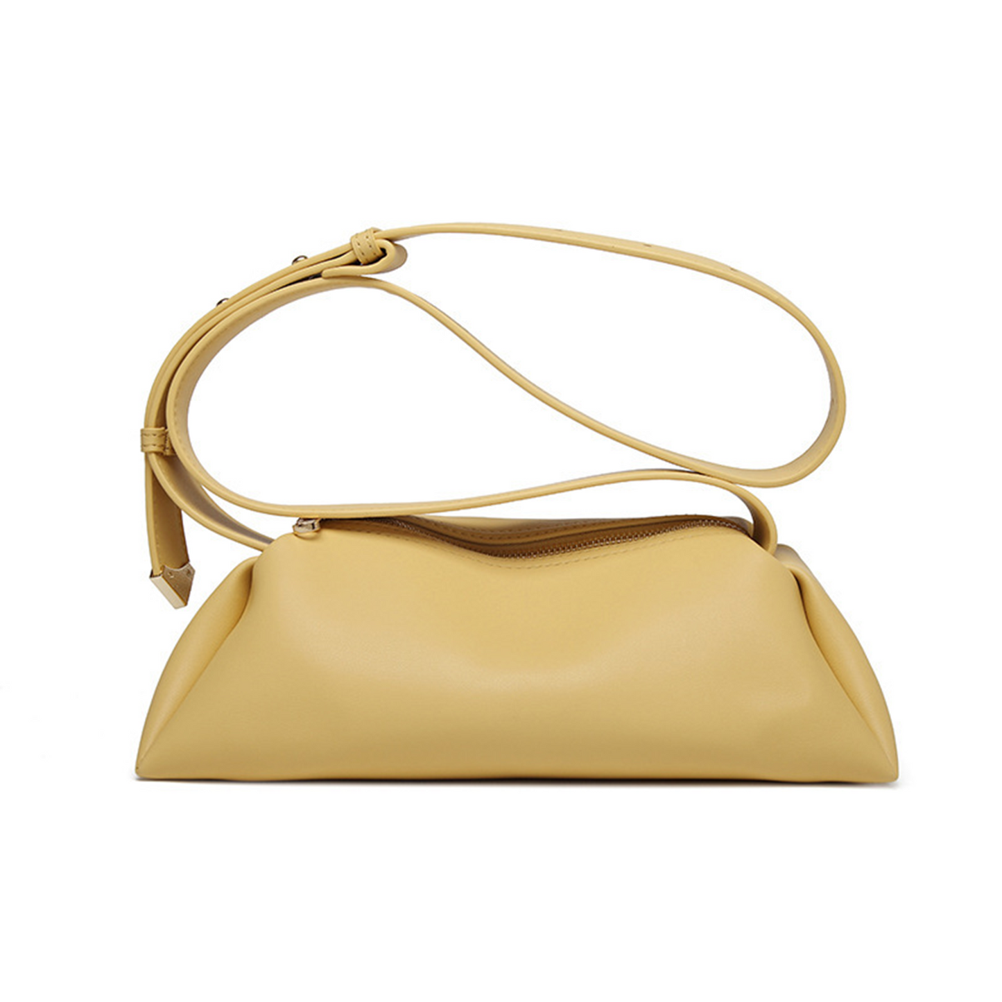 Xpurse Women's Simple Handbag, Soft Underarm Bag, Solid Color Tote Bag